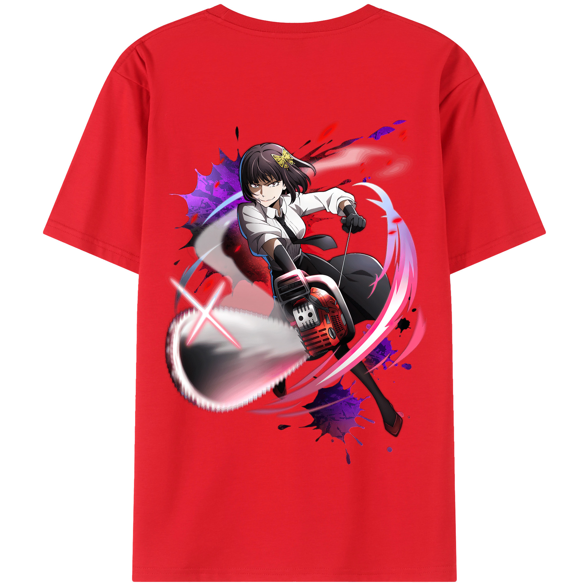 （画像用） 文豪ストレイドッグス Bungo Stray Dogs 綿100％半袖Tシャツ（背面プリント）