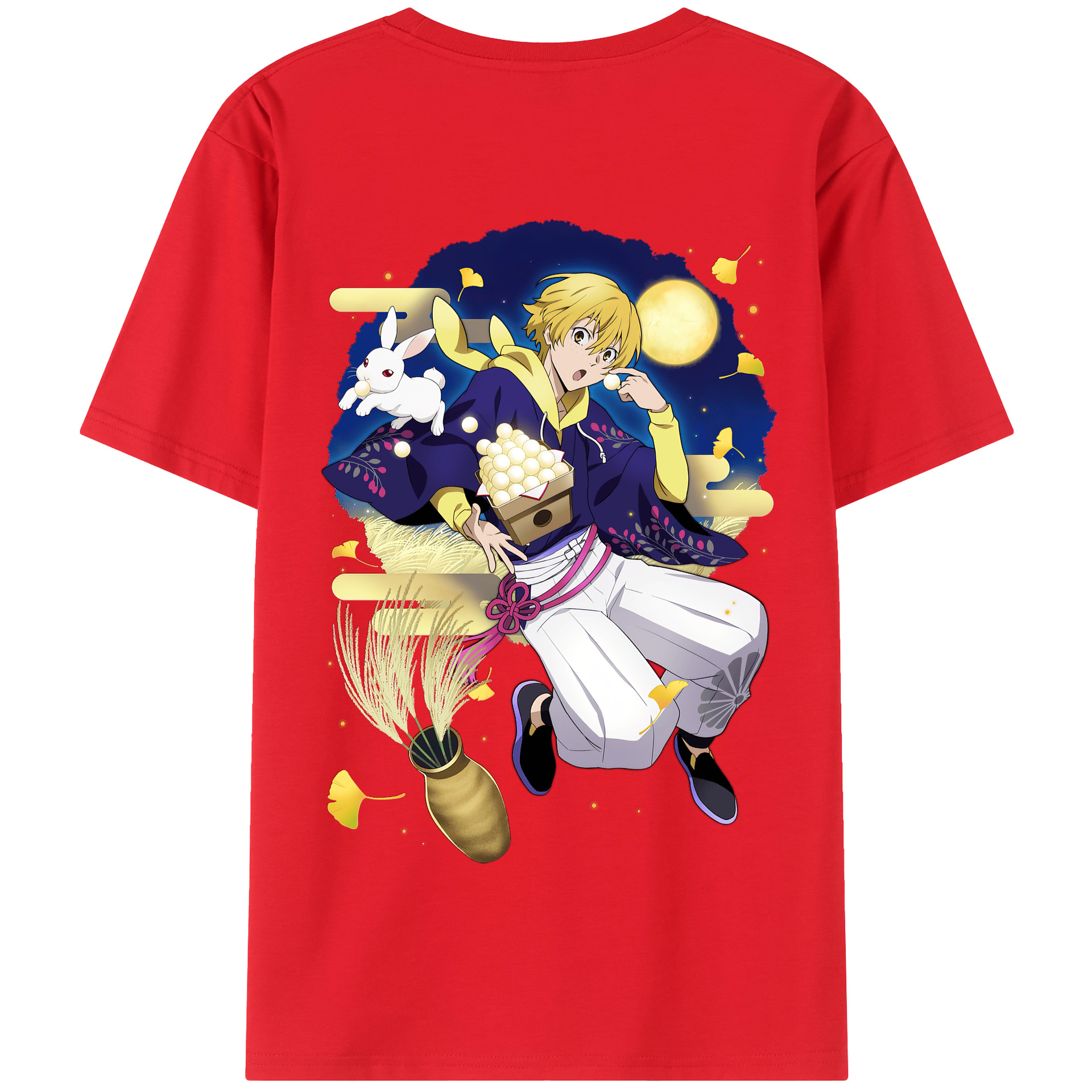 （画像用） 文豪ストレイドッグス Bungo Stray Dogs 綿100％半袖Tシャツ（背面プリント）
