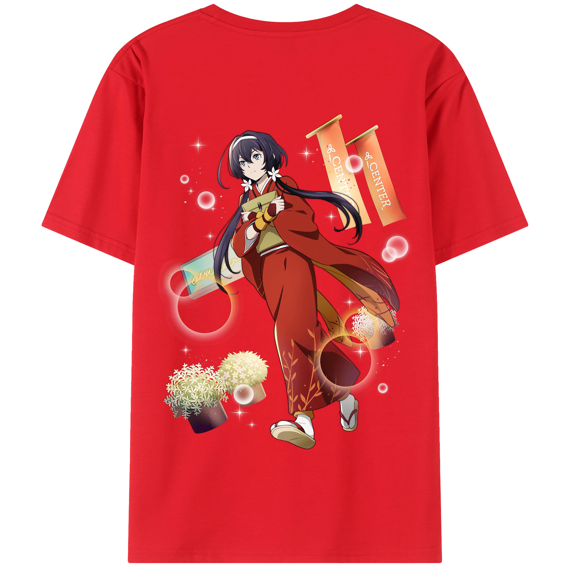 （画像用） 文豪ストレイドッグス Bungo Stray Dogs 綿100％半袖Tシャツ（背面プリント）