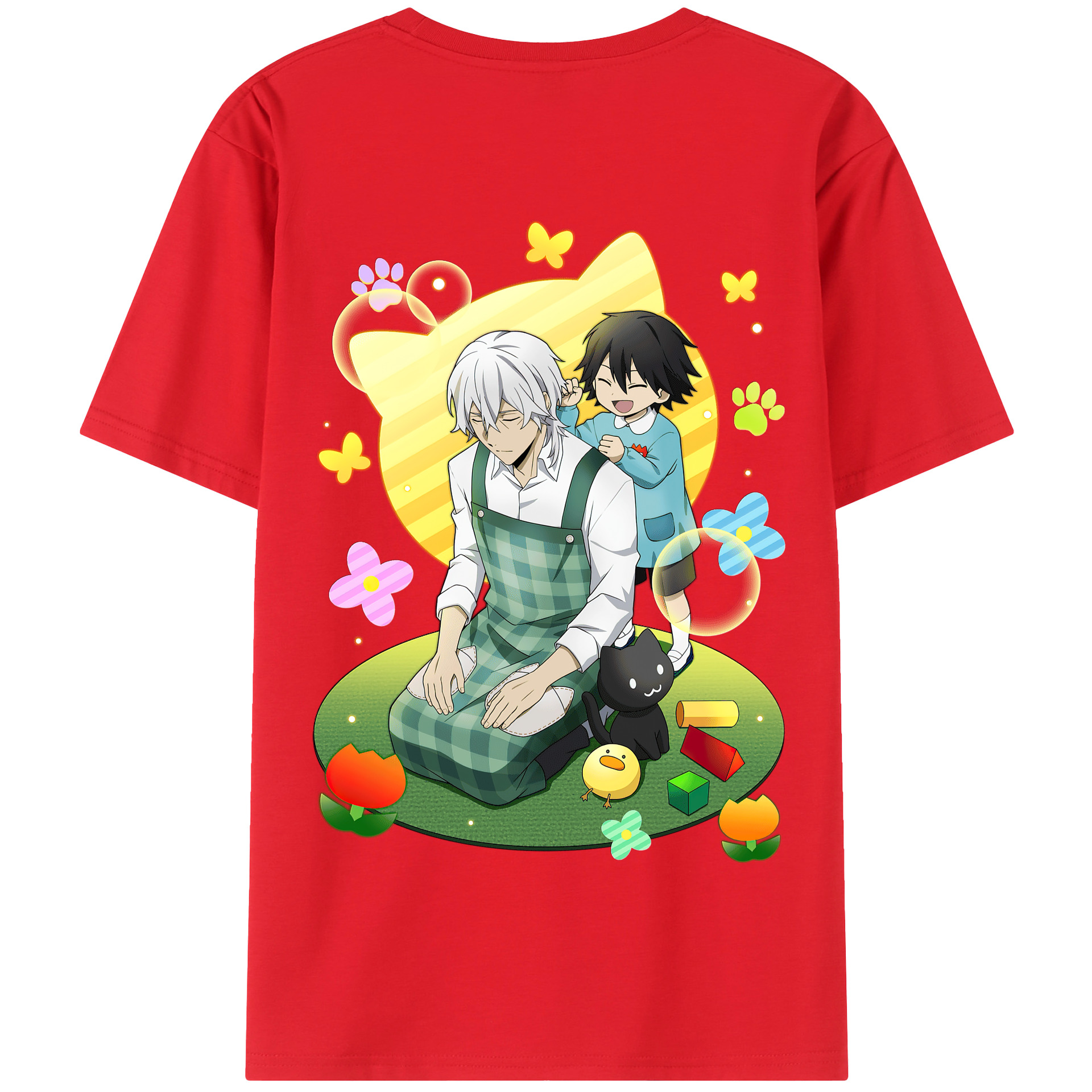 （画像用） 文豪ストレイドッグス Bungo Stray Dogs 綿100％半袖Tシャツ（背面プリント）