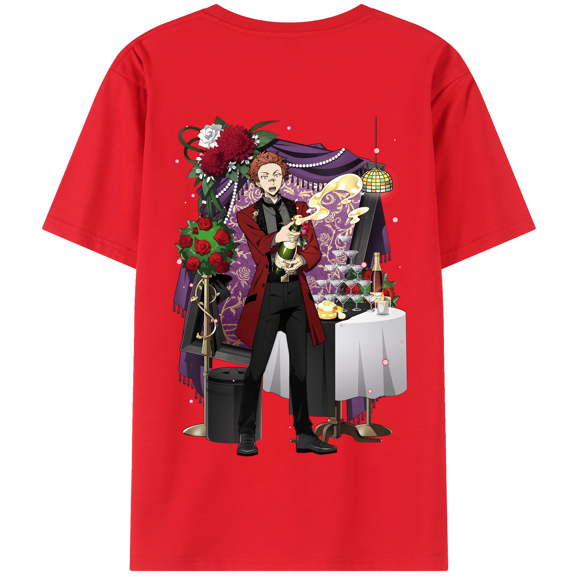 （画像用） 文豪ストレイドッグス Bungo Stray Dogs 綿100％半袖Tシャツ（背面プリント）