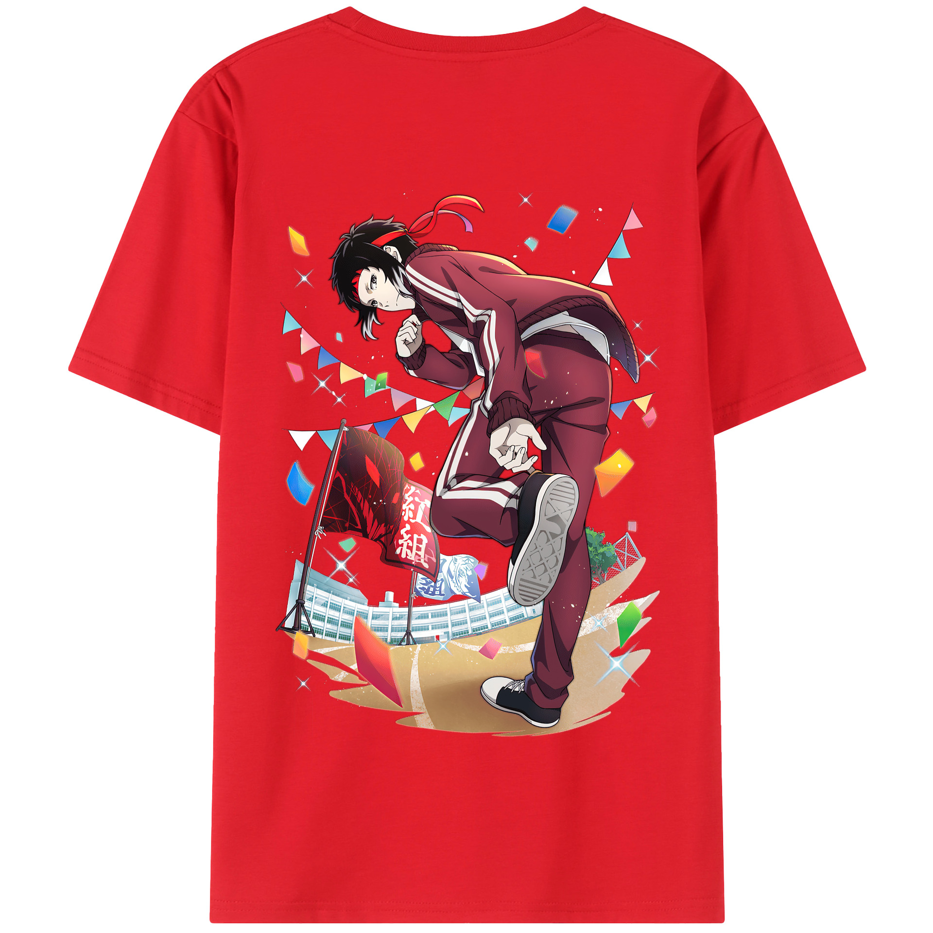 （画像用） 文豪ストレイドッグス Bungo Stray Dogs 綿100％半袖Tシャツ（背面プリント）