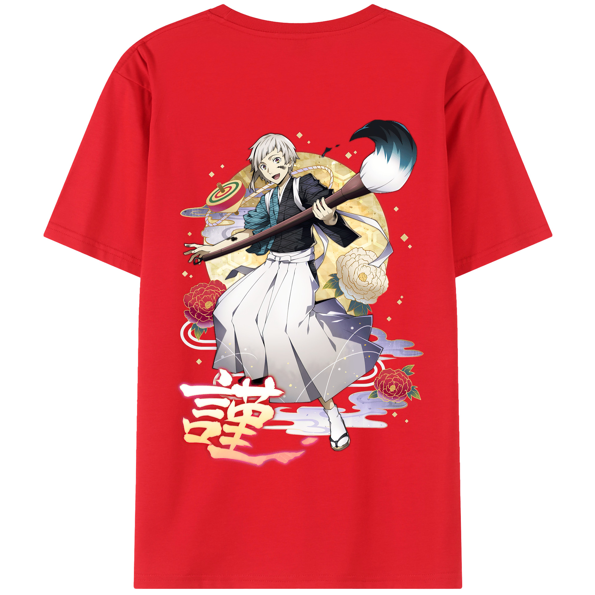 （画像用） 文豪ストレイドッグス Bungo Stray Dogs 綿100％半袖Tシャツ（背面プリント）