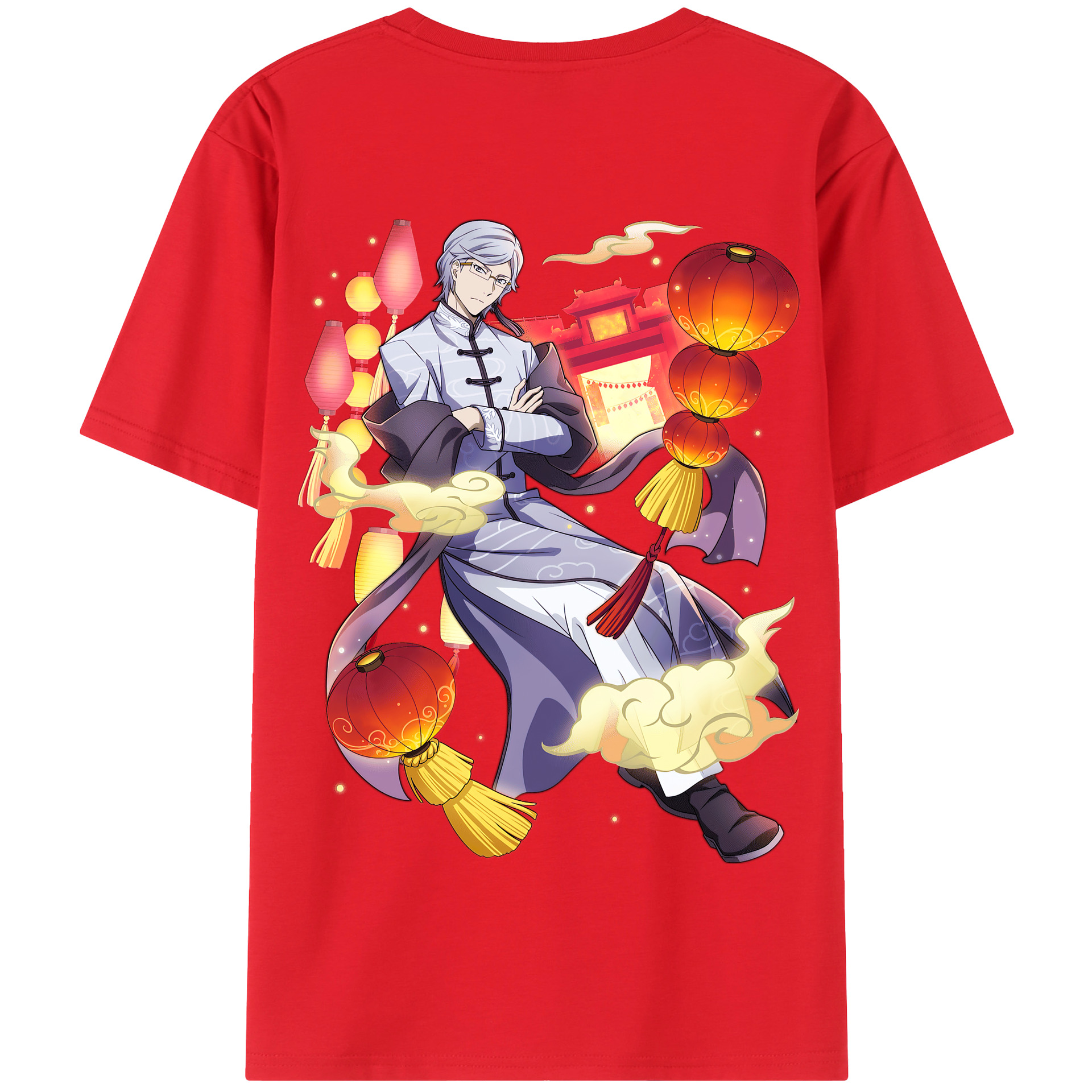 （画像用） 文豪ストレイドッグス Bungo Stray Dogs 綿100％半袖Tシャツ（背面プリント）