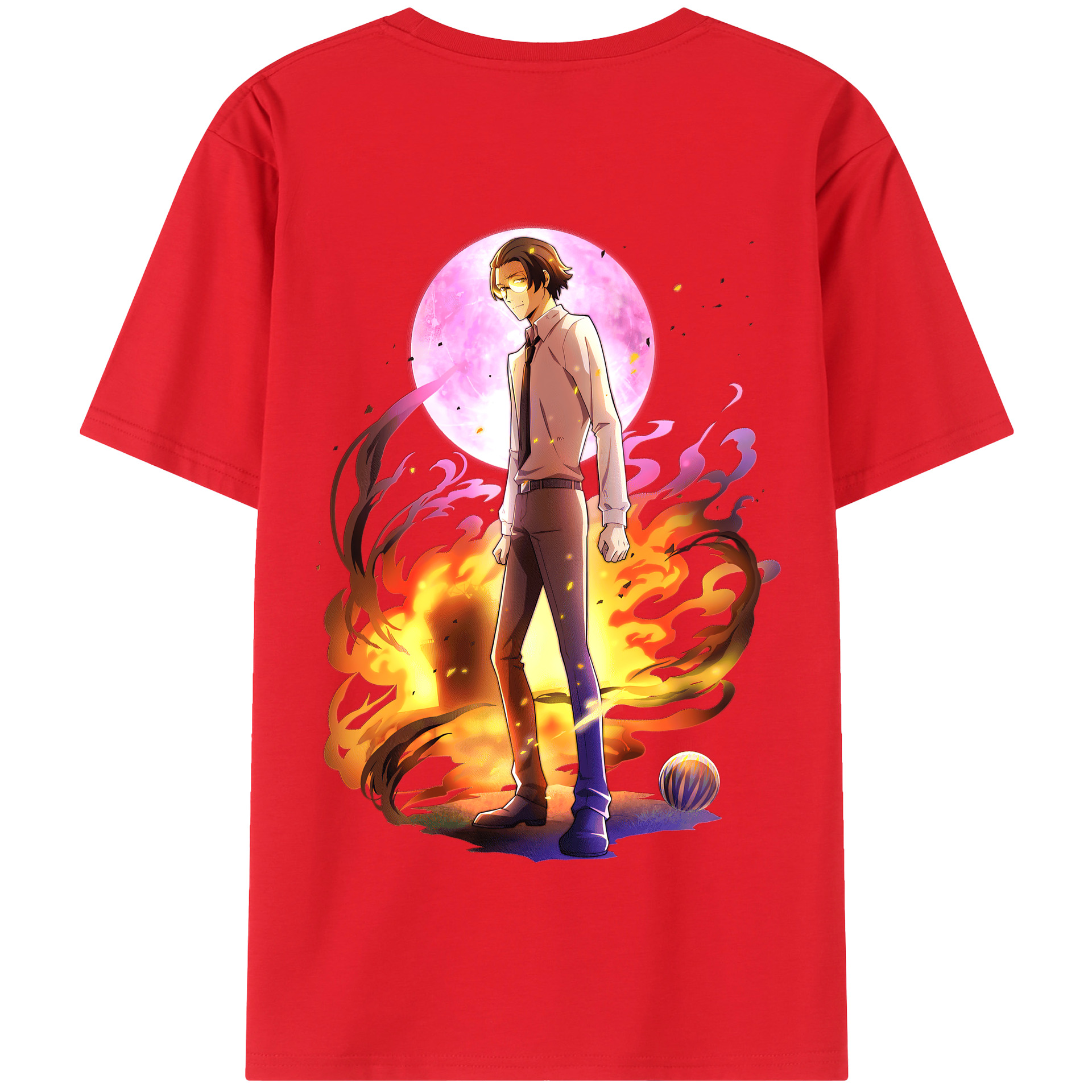 （画像用） 文豪ストレイドッグス Bungo Stray Dogs 綿100％半袖Tシャツ（背面プリント）