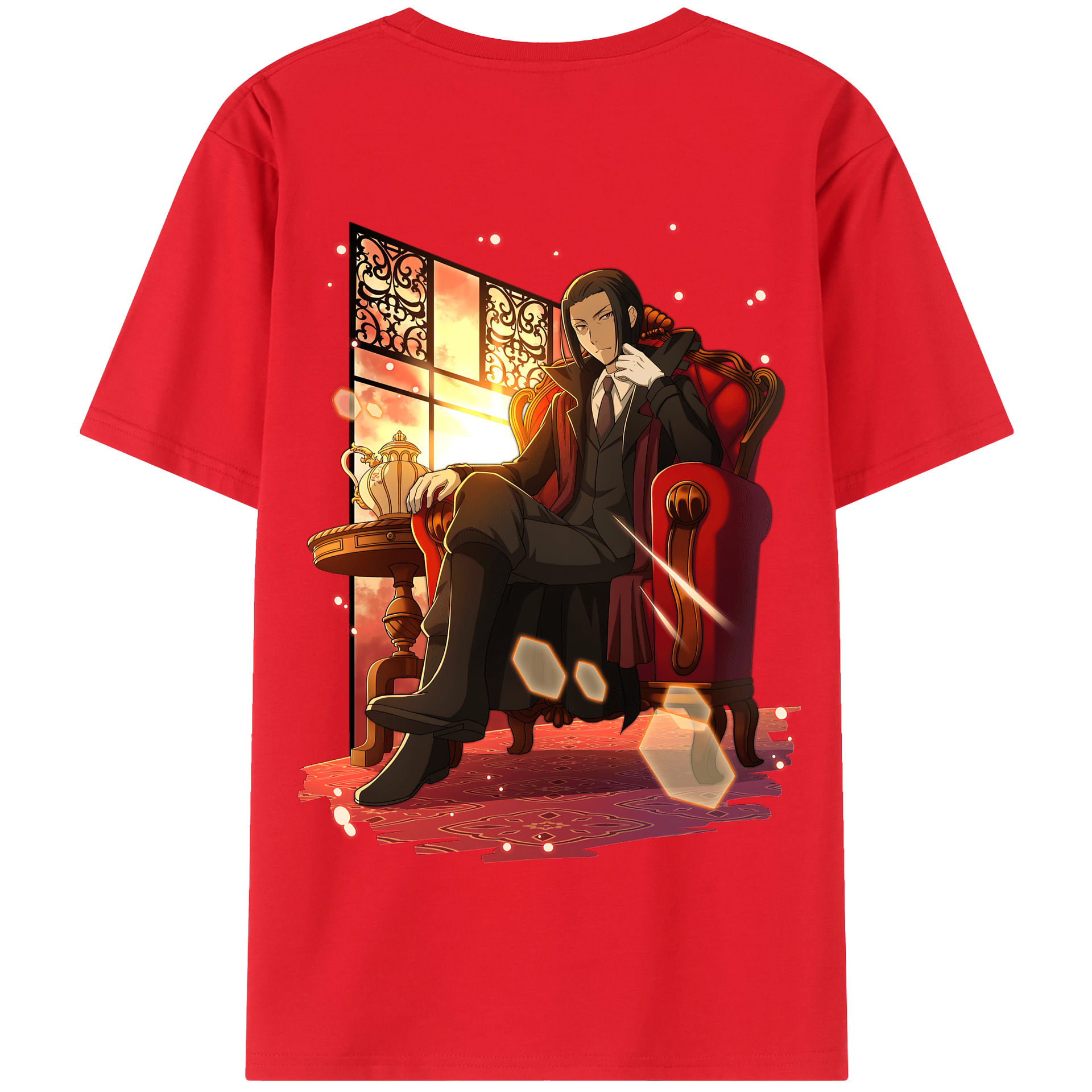 （画像用） 文豪ストレイドッグス Bungo Stray Dogs 綿100％半袖Tシャツ（背面プリント）