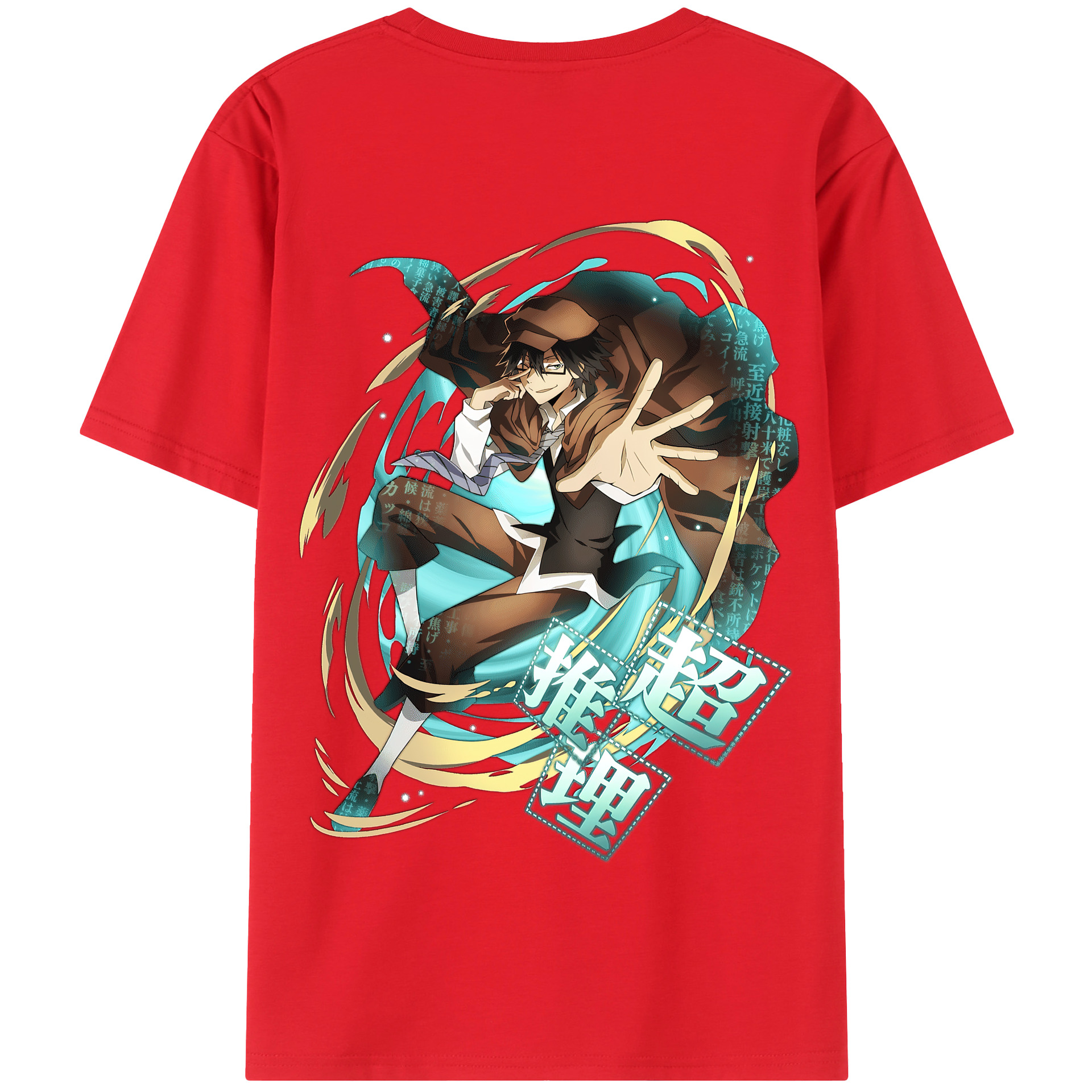 （画像用） 文豪ストレイドッグス Bungo Stray Dogs 綿100％半袖Tシャツ（背面プリント）