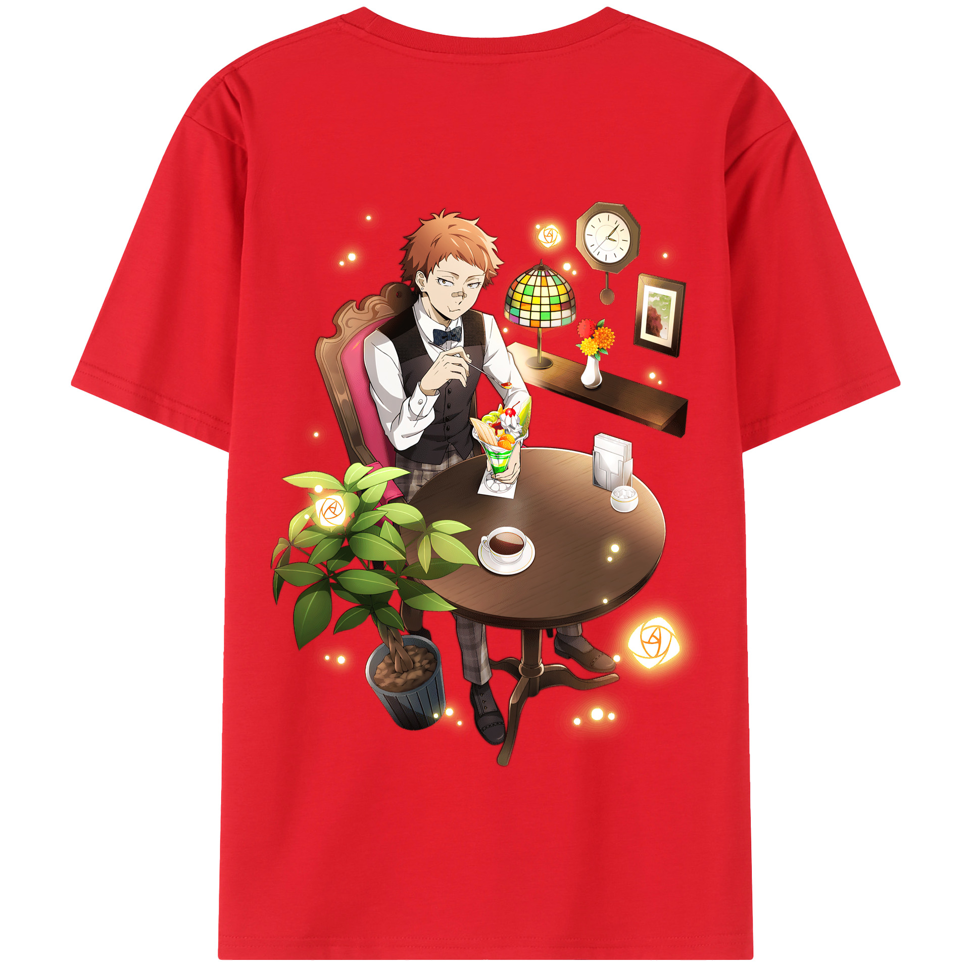 （画像用） 文豪ストレイドッグス Bungo Stray Dogs 綿100％半袖Tシャツ（背面プリント）