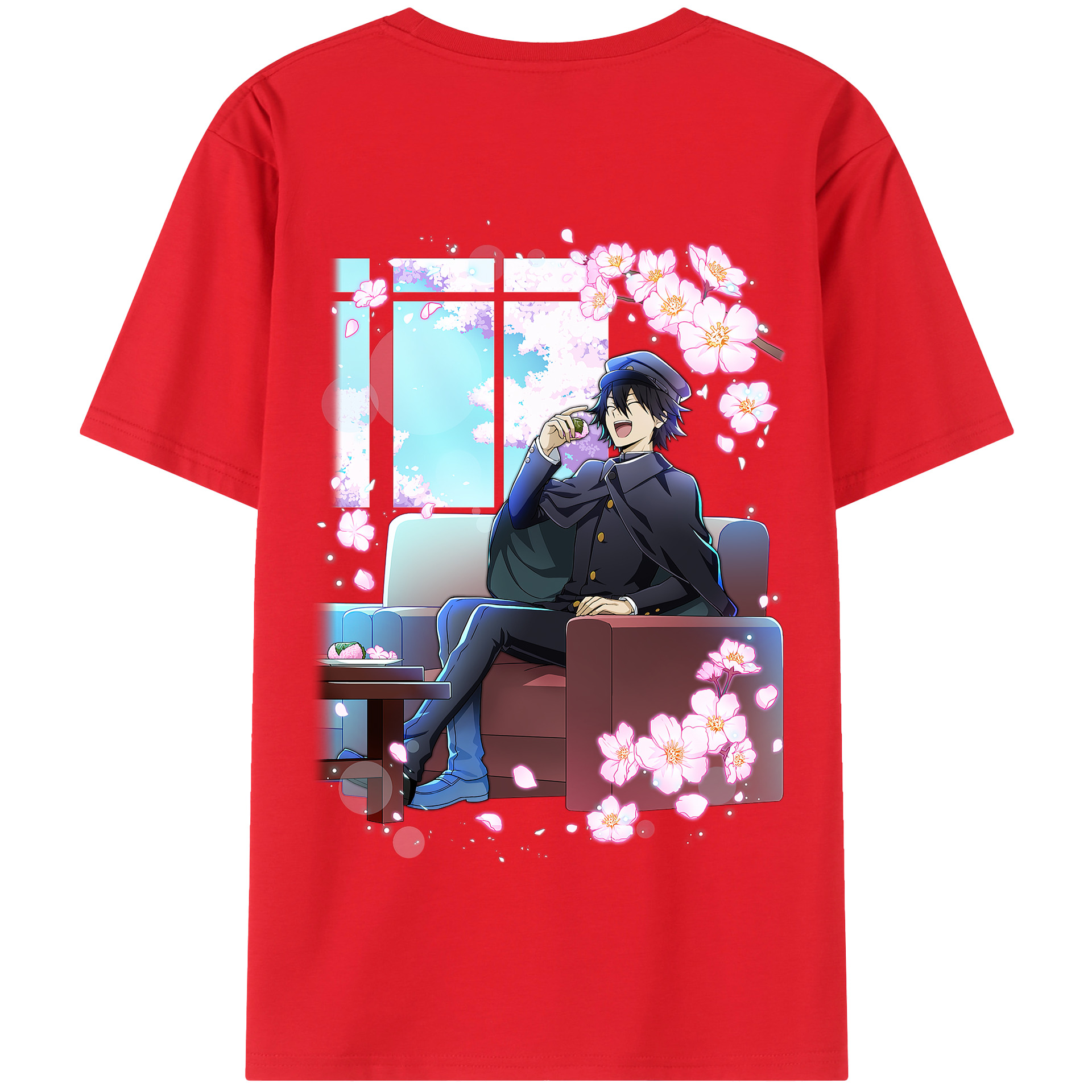 （画像用） 文豪ストレイドッグス Bungo Stray Dogs 綿100％半袖Tシャツ（背面プリント）