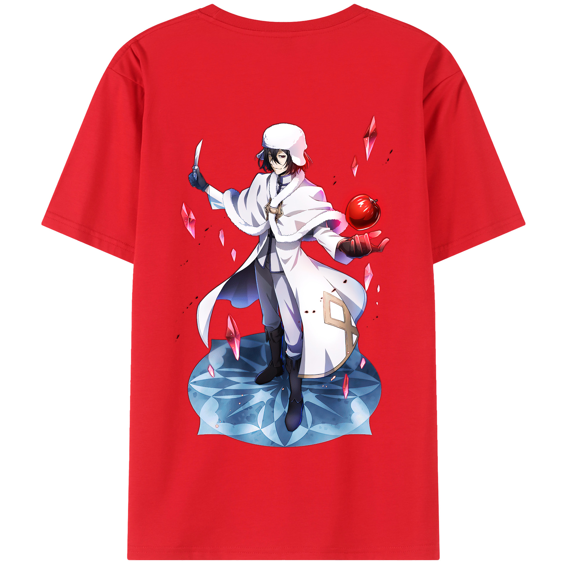 （画像用） 文豪ストレイドッグス Bungo Stray Dogs 綿100％半袖Tシャツ（背面プリント）