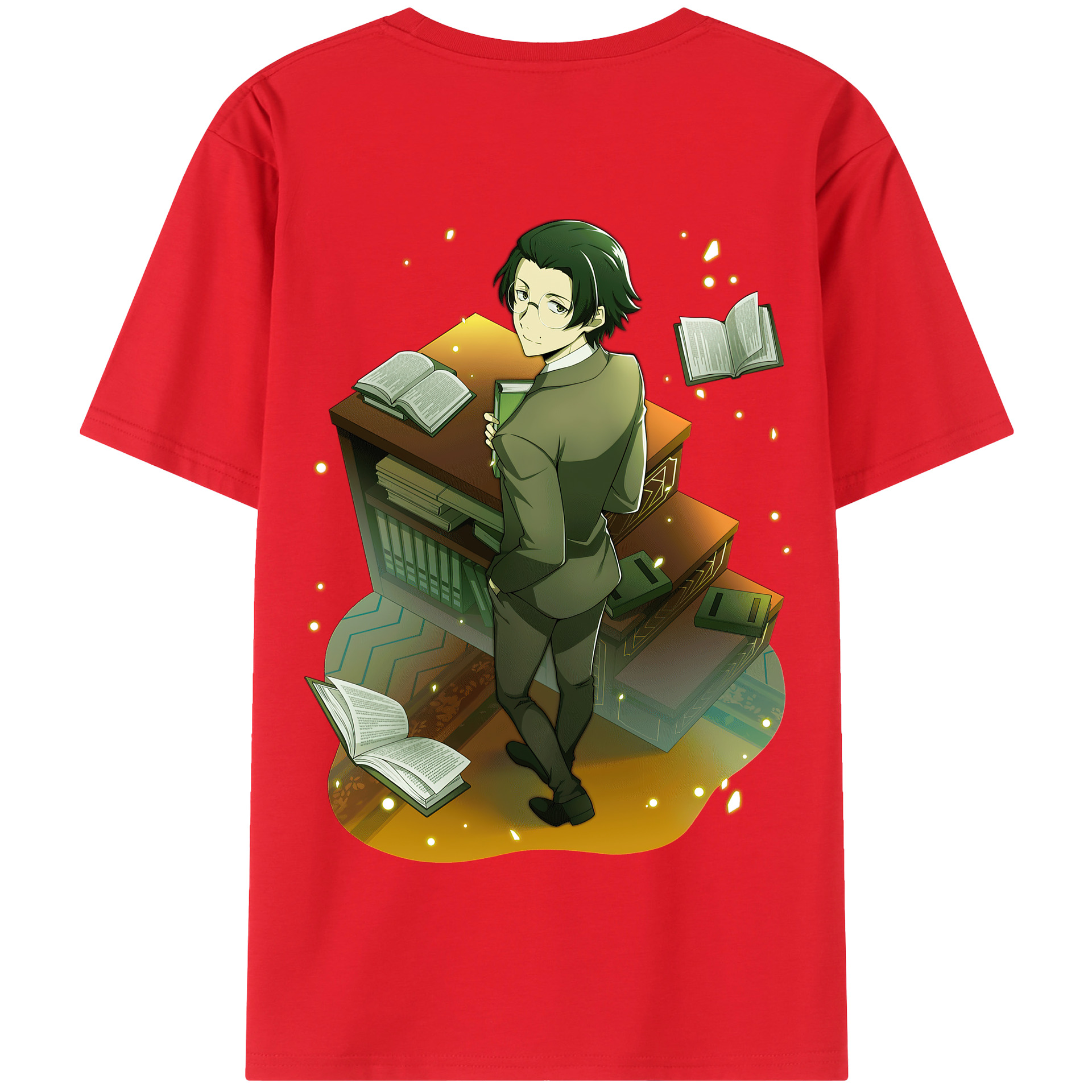 （画像用） 文豪ストレイドッグス Bungo Stray Dogs 綿100％半袖Tシャツ（背面プリント）