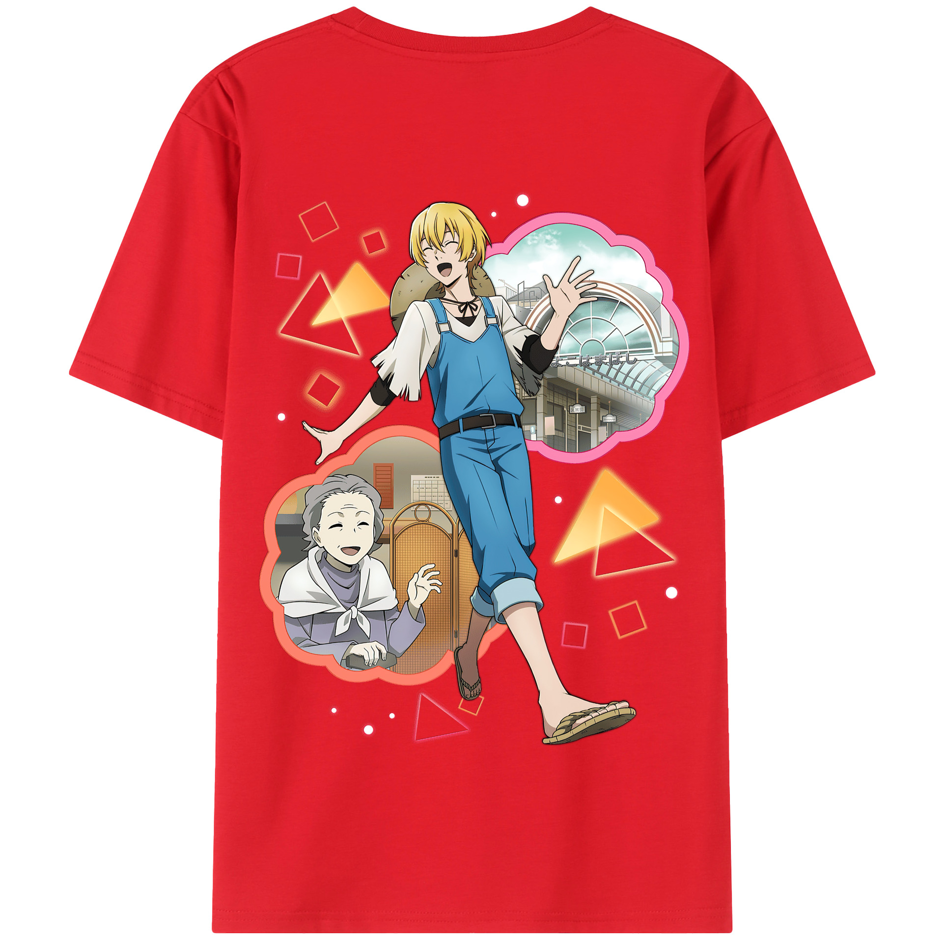 （画像用） 文豪ストレイドッグス Bungo Stray Dogs 綿100％半袖Tシャツ（背面プリント）