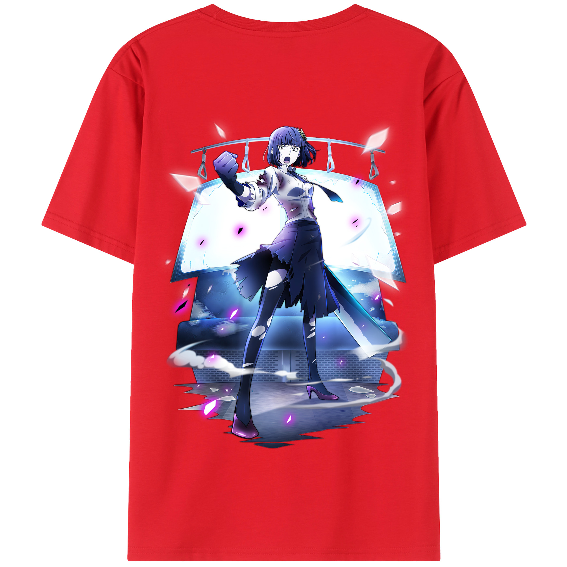 （画像用） 文豪ストレイドッグス Bungo Stray Dogs 綿100％半袖Tシャツ（背面プリント）
