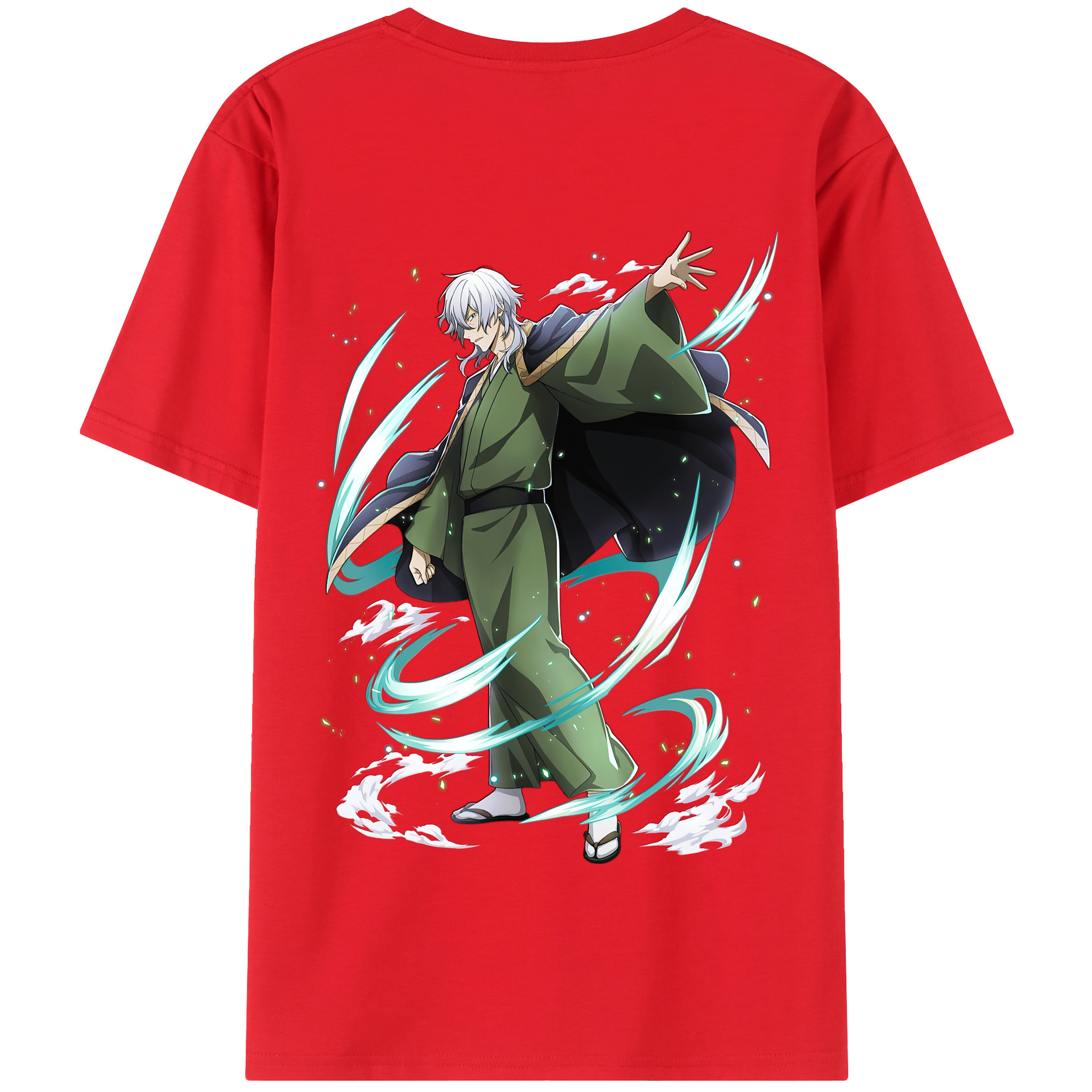 （画像用） 文豪ストレイドッグス Bungo Stray Dogs 綿100％半袖Tシャツ（背面プリント）