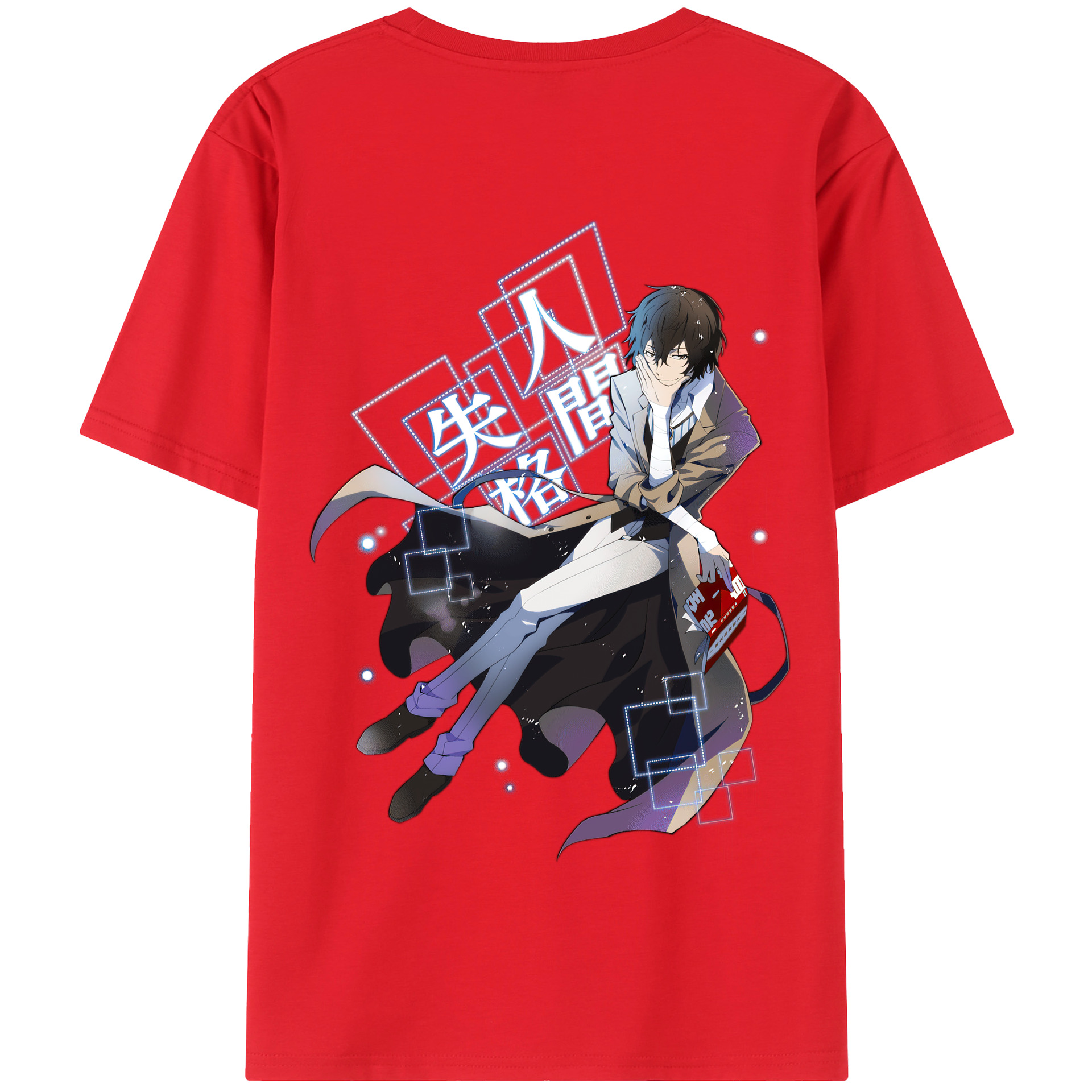 （画像用） 文豪ストレイドッグス Bungo Stray Dogs 綿100％半袖Tシャツ（背面プリント）
