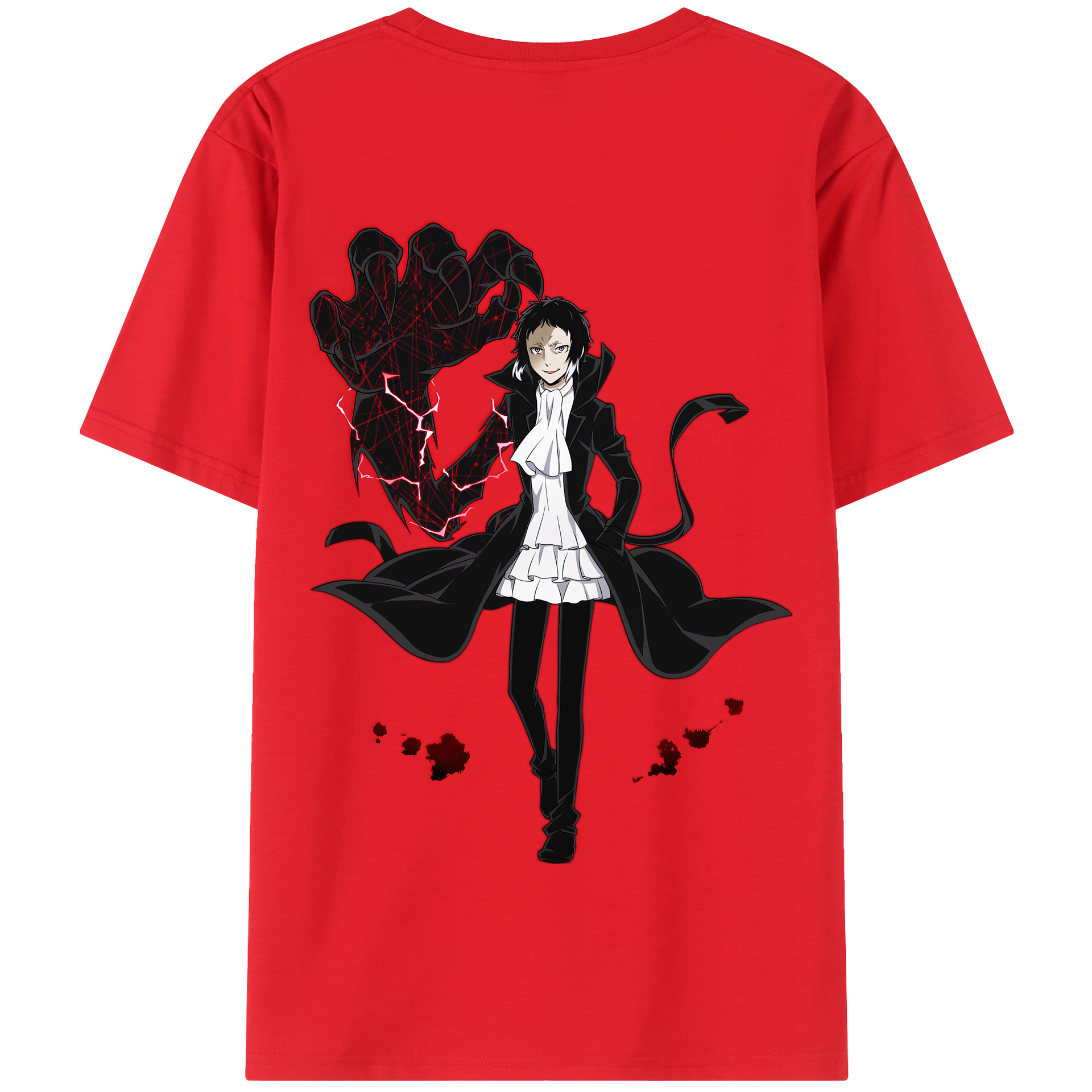 （画像用） 文豪ストレイドッグス Bungo Stray Dogs 綿100％半袖Tシャツ（背面プリント）
