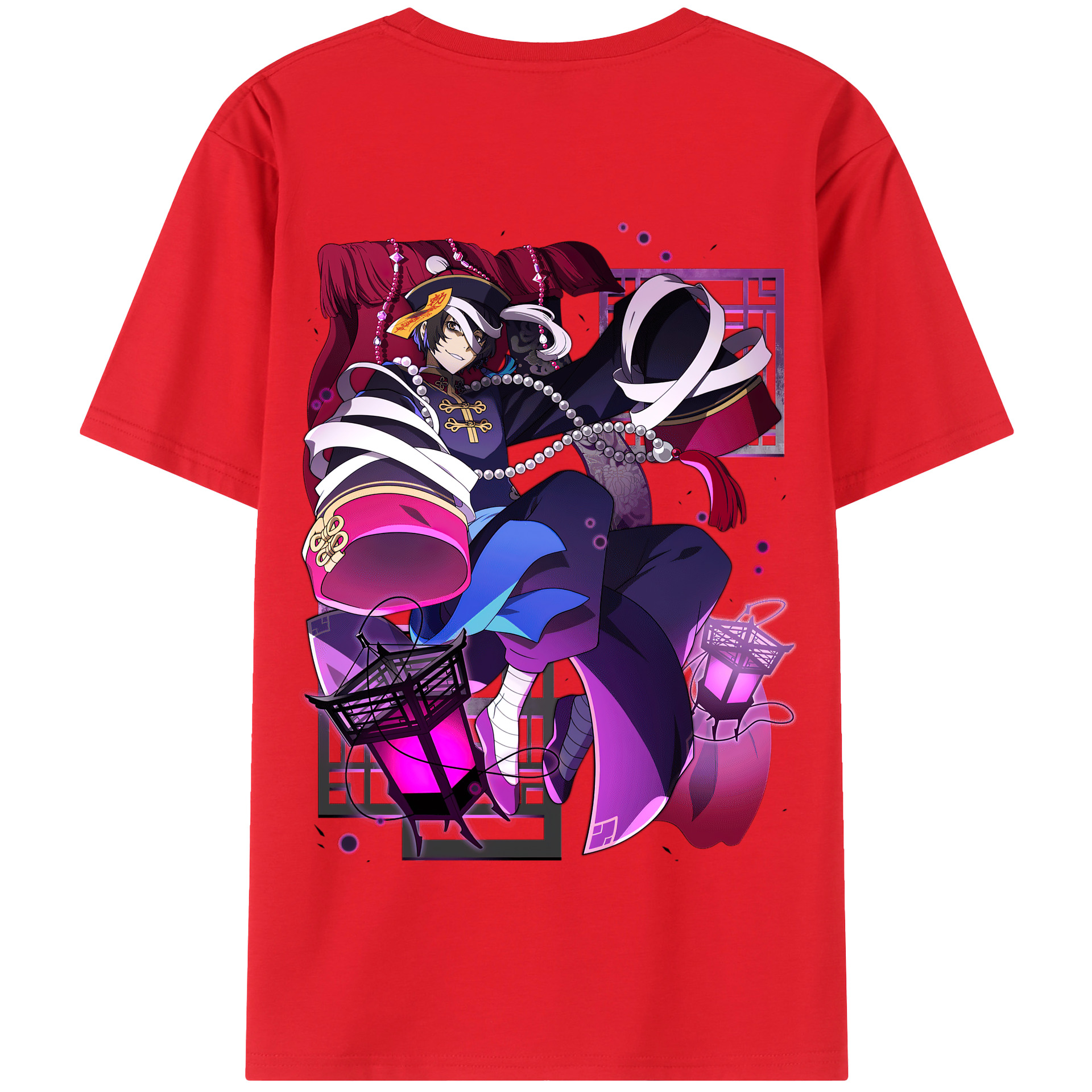 （画像用） 文豪ストレイドッグス Bungo Stray Dogs 綿100％半袖Tシャツ（背面プリント）