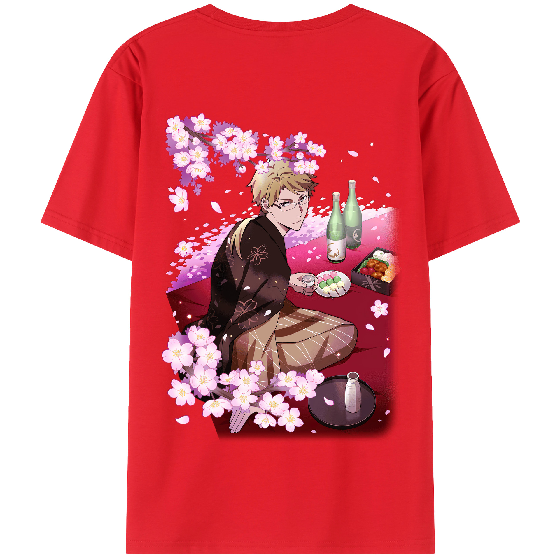 （画像用） 文豪ストレイドッグス Bungo Stray Dogs 綿100％半袖Tシャツ（背面プリント）