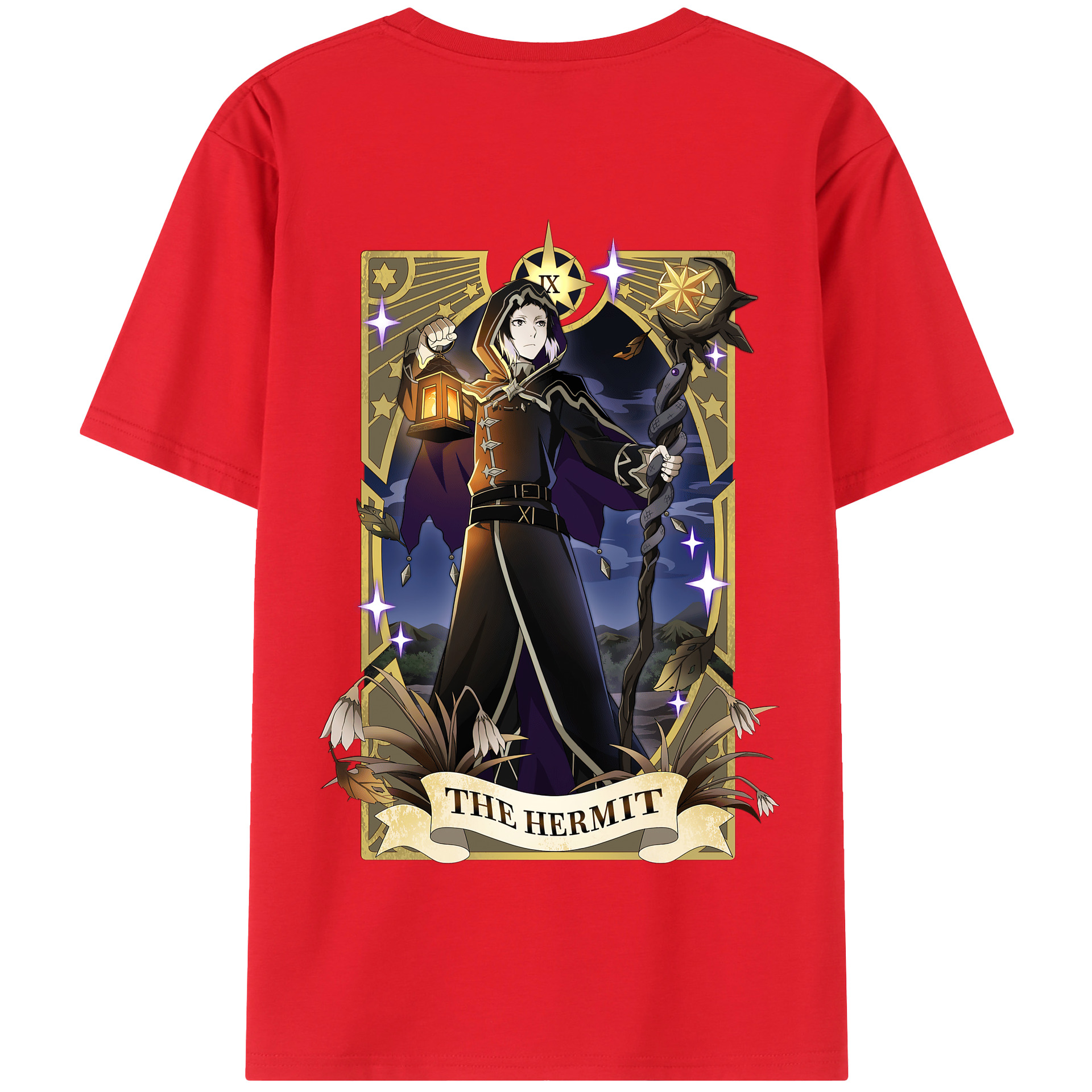 （画像用） 文豪ストレイドッグス Bungo Stray Dogs 綿100％半袖Tシャツ（背面プリント）