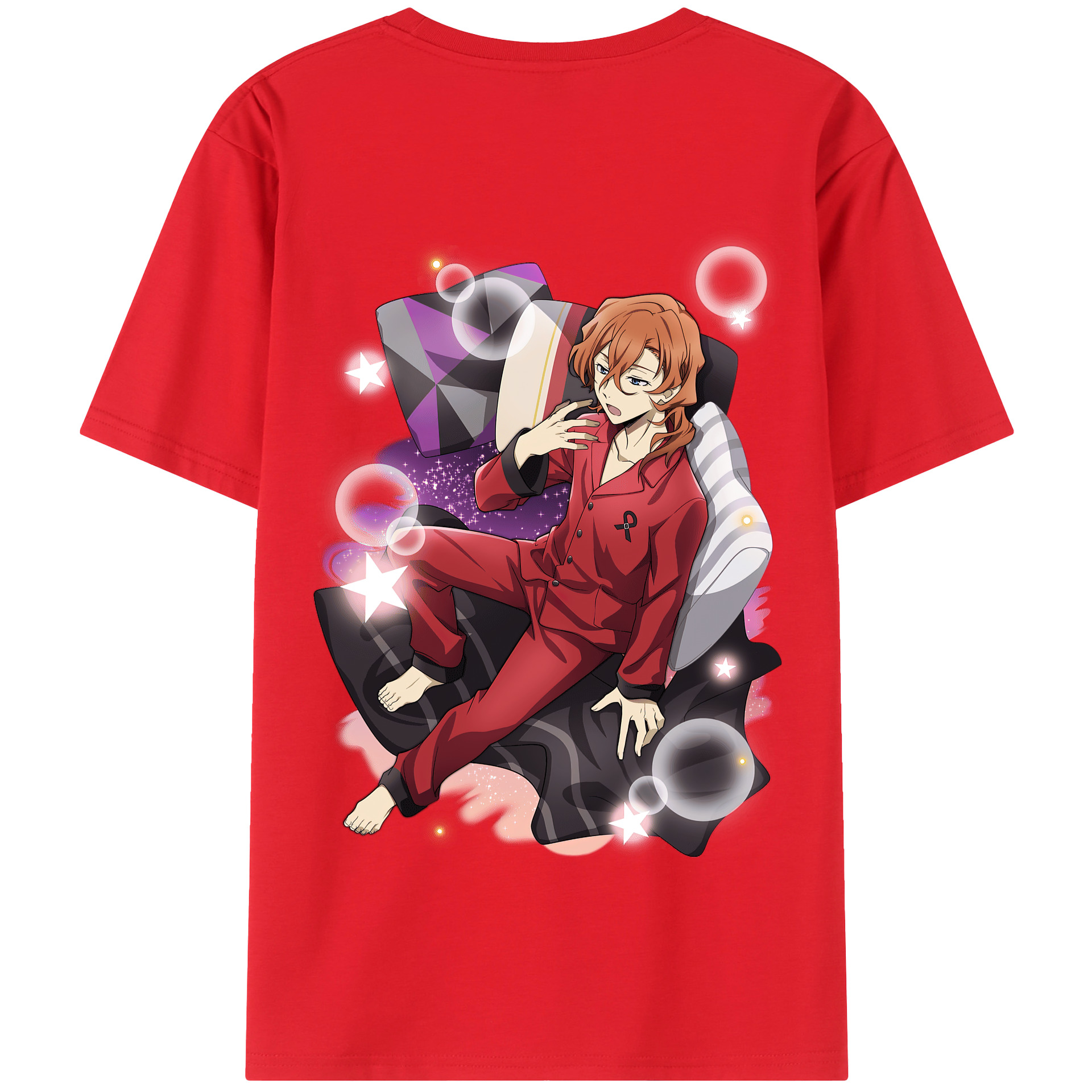 （画像用） 文豪ストレイドッグス Bungo Stray Dogs 綿100％半袖Tシャツ（背面プリント）