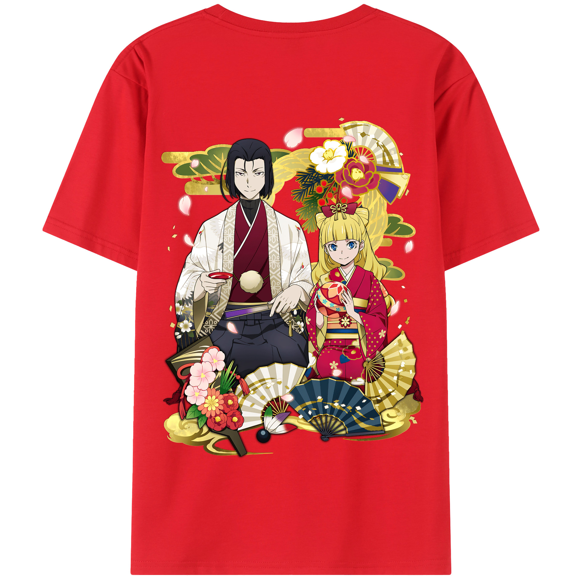 （画像用） 文豪ストレイドッグス Bungo Stray Dogs 綿100％半袖Tシャツ（背面プリント）