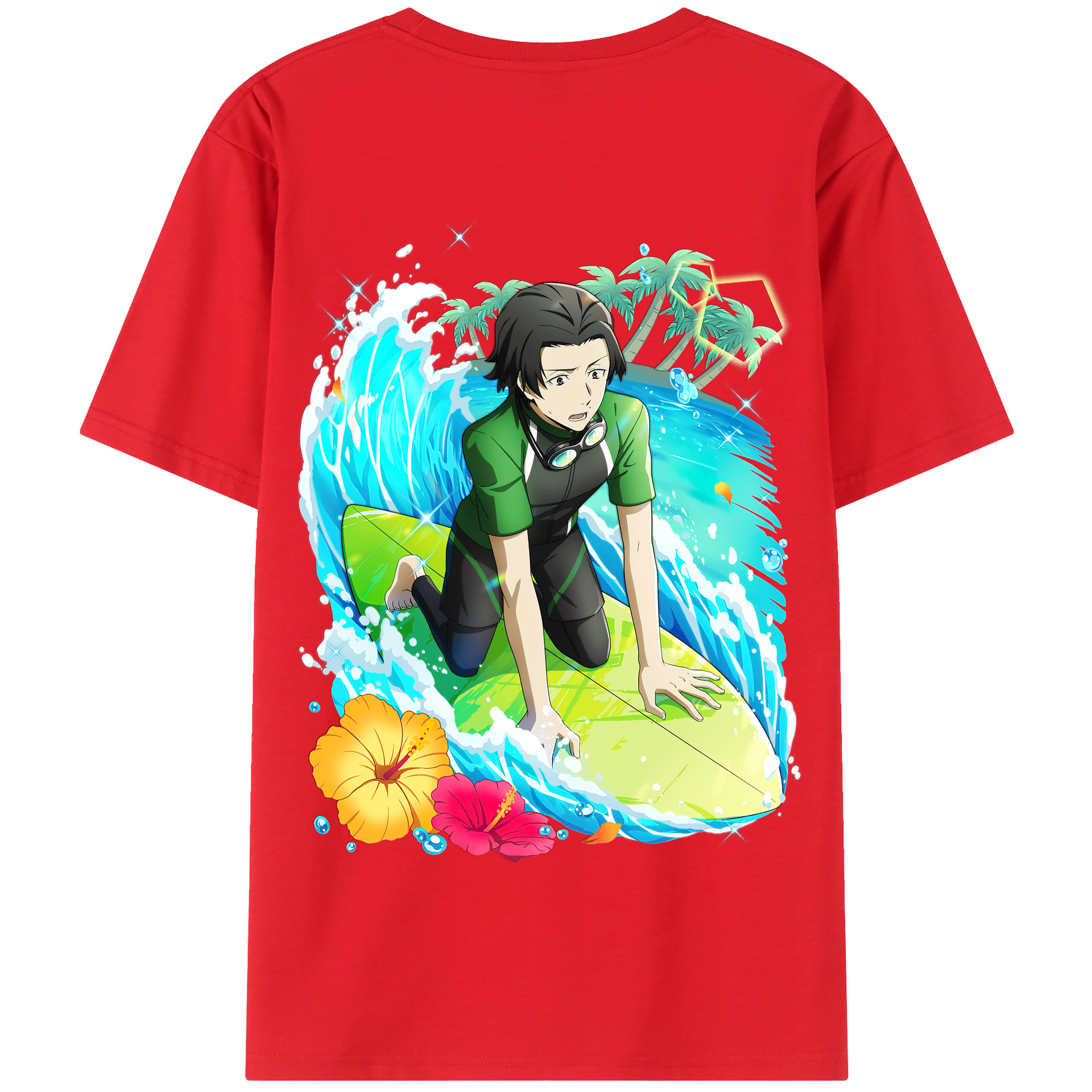 （画像用） 文豪ストレイドッグス Bungo Stray Dogs 綿100％半袖Tシャツ（背面プリント）