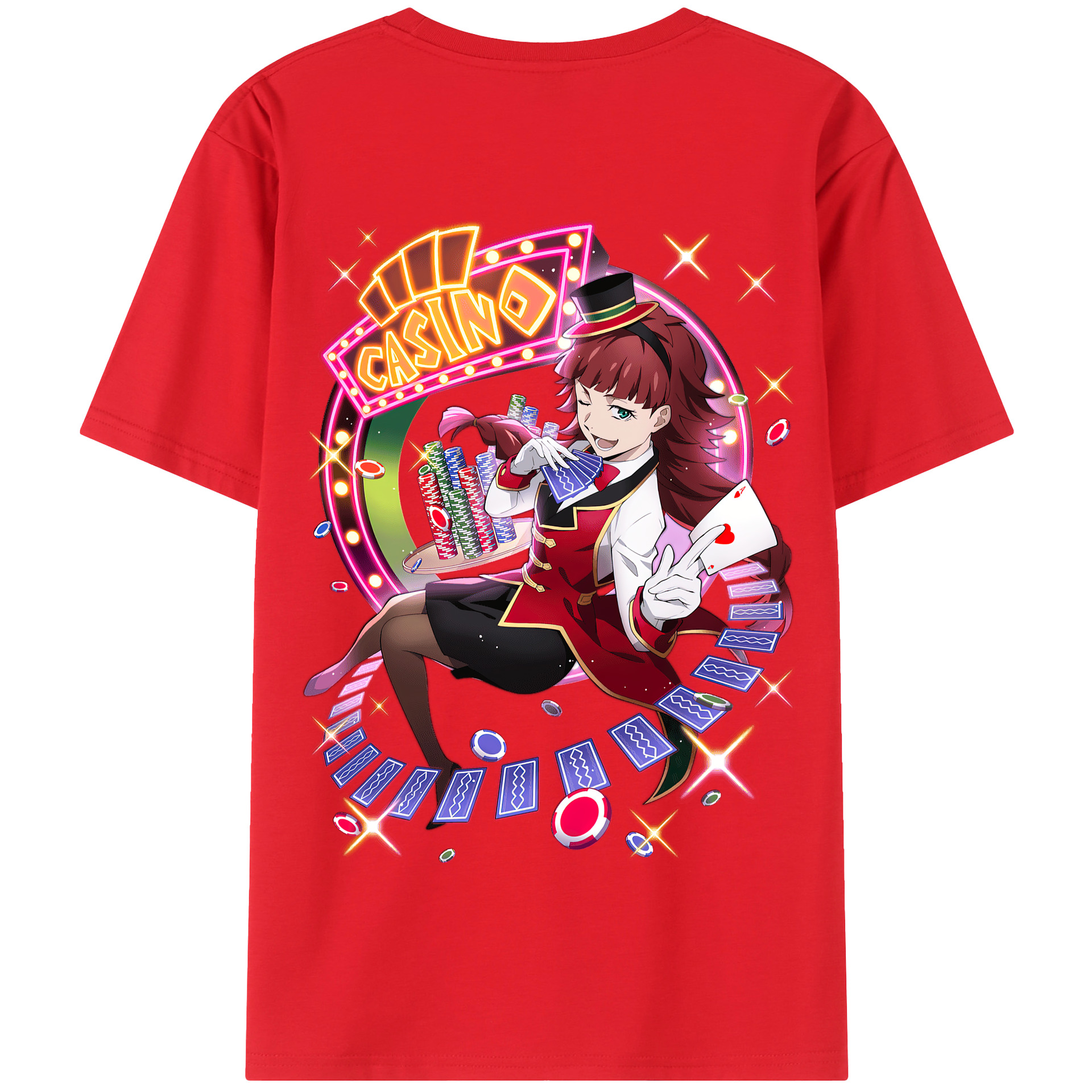 （画像用） 文豪ストレイドッグス Bungo Stray Dogs 綿100％半袖Tシャツ（背面プリント）