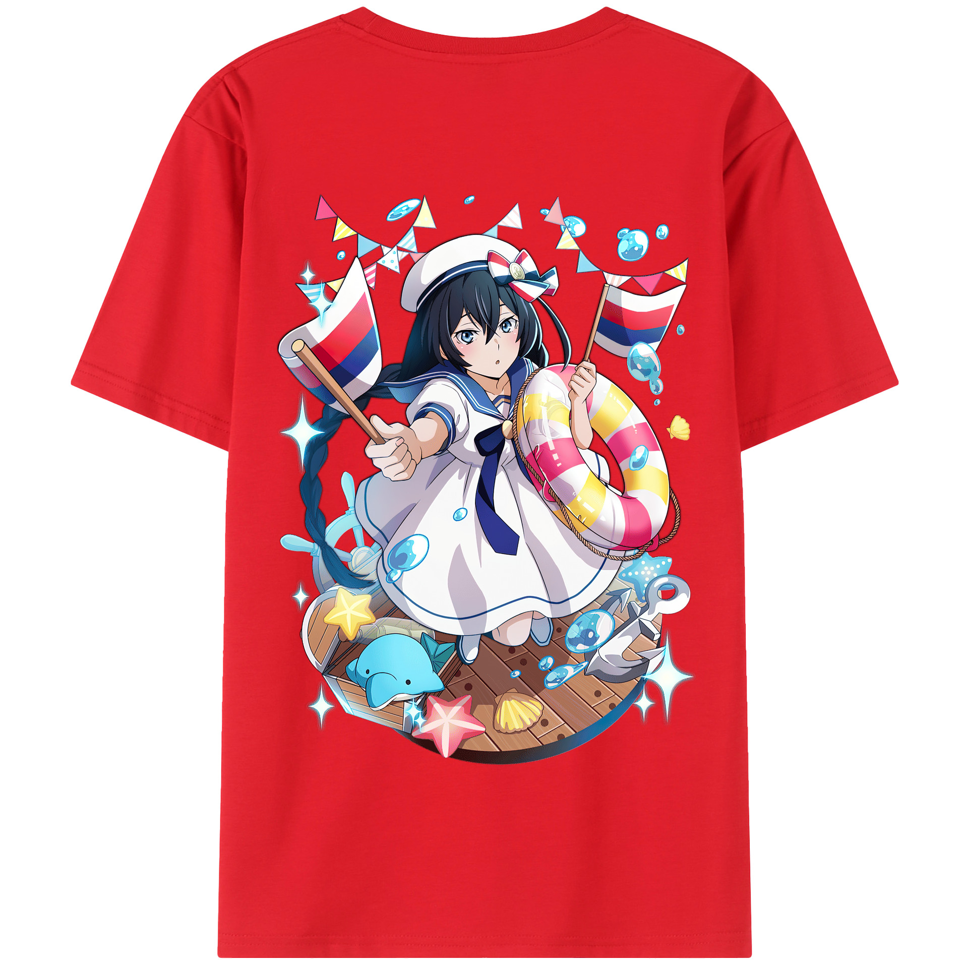 （画像用） 文豪ストレイドッグス Bungo Stray Dogs 綿100％半袖Tシャツ（背面プリント）