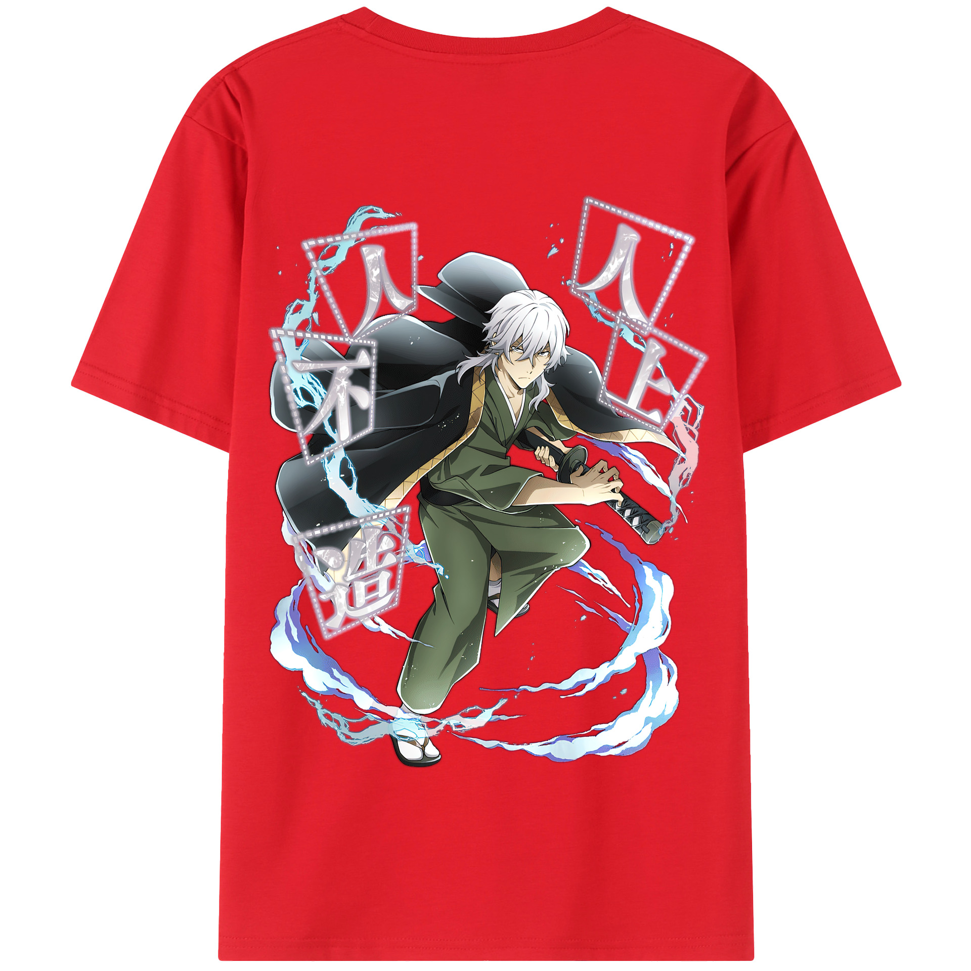 （画像用） 文豪ストレイドッグス Bungo Stray Dogs 綿100％半袖Tシャツ（背面プリント）