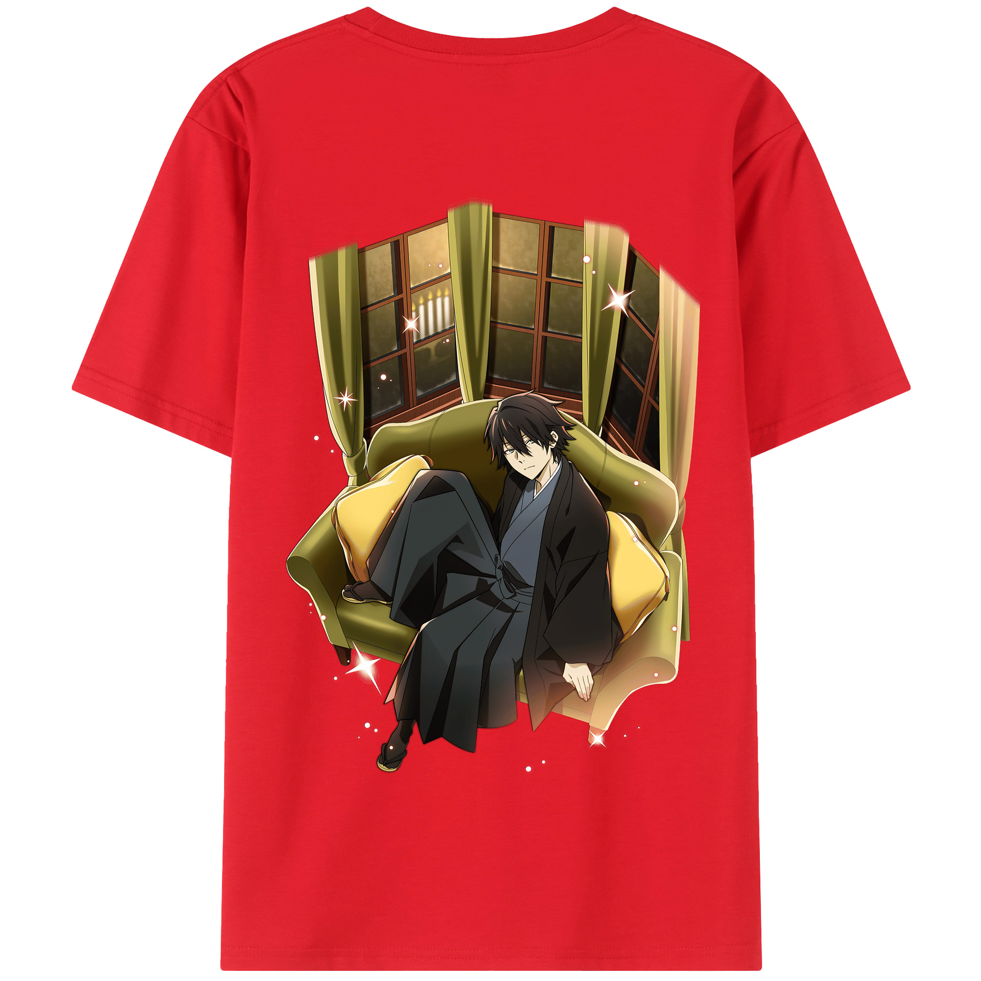（画像用） 文豪ストレイドッグス Bungo Stray Dogs 綿100％半袖Tシャツ（背面プリント）