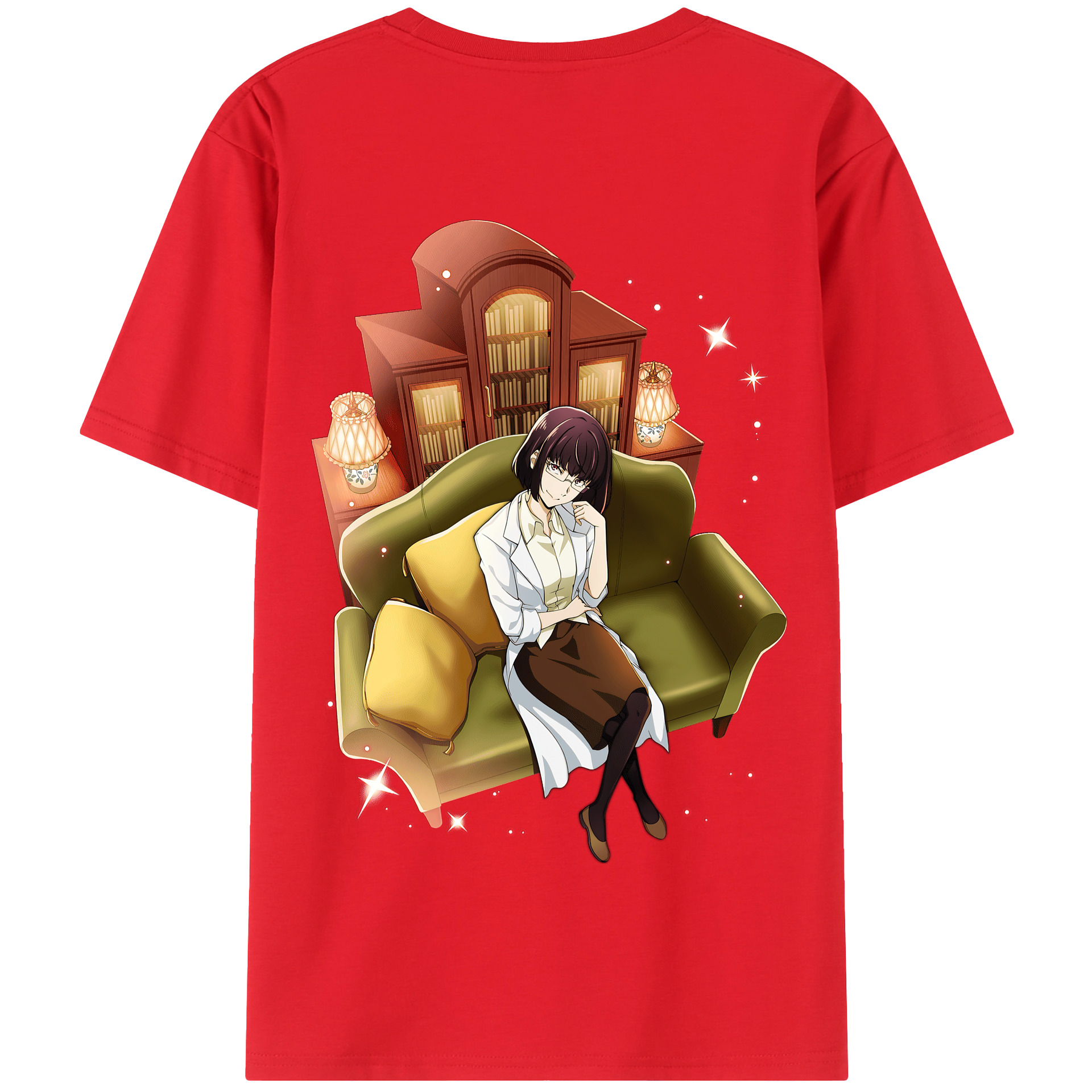 （画像用） 文豪ストレイドッグス Bungo Stray Dogs 綿100％半袖Tシャツ（背面プリント）