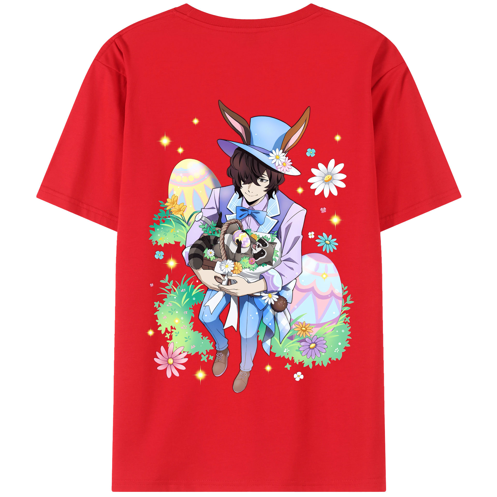 （画像用） 文豪ストレイドッグス Bungo Stray Dogs 綿100％半袖Tシャツ（背面プリント）