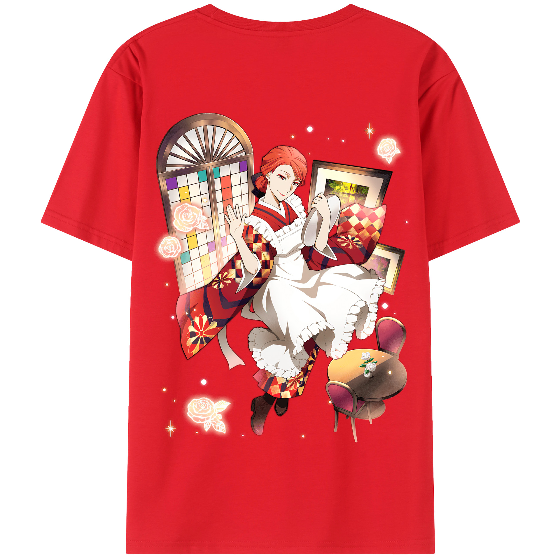 （画像用） 文豪ストレイドッグス Bungo Stray Dogs 綿100％半袖Tシャツ（背面プリント）