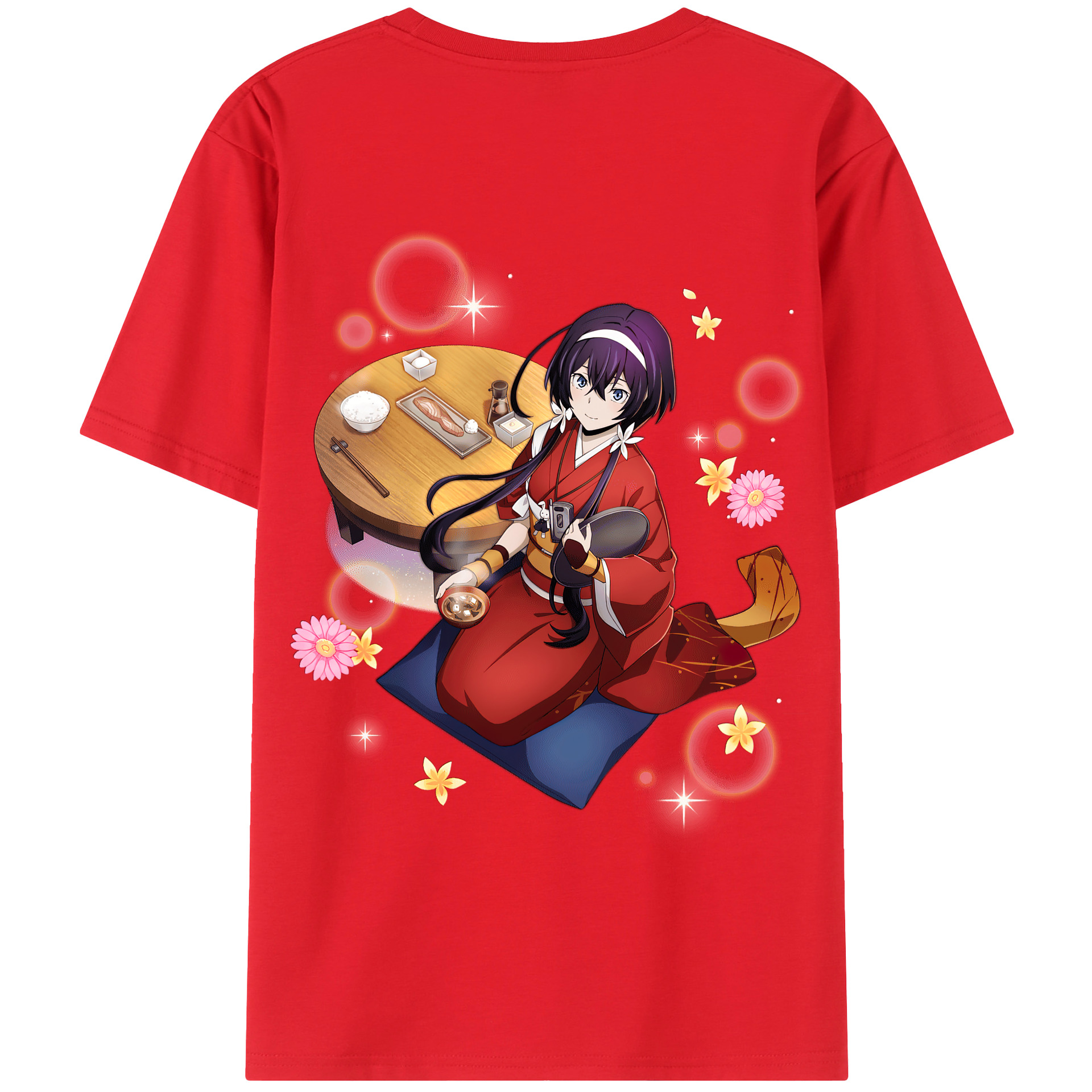 （画像用） 文豪ストレイドッグス Bungo Stray Dogs 綿100％半袖Tシャツ（背面プリント）