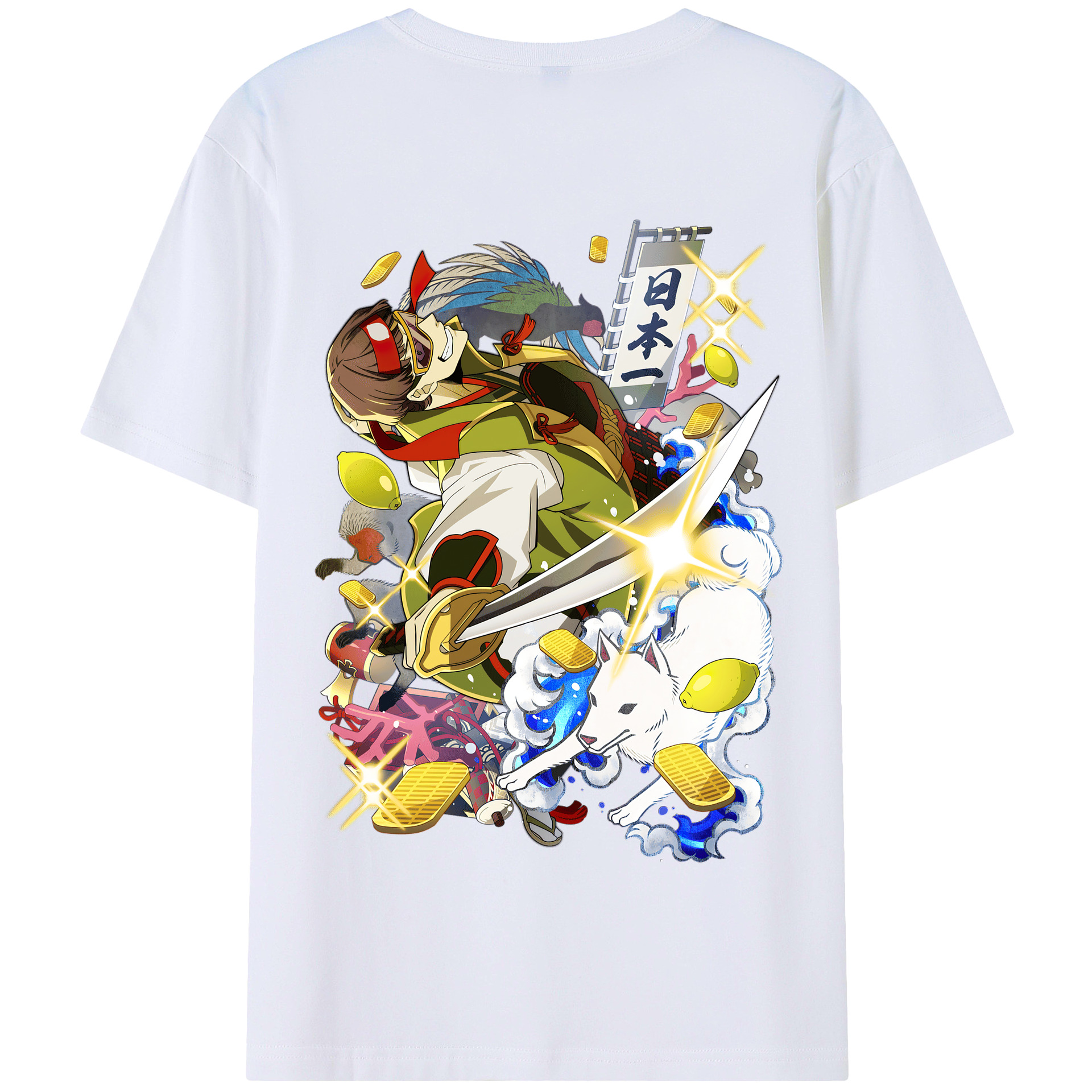 （画像用） 文豪ストレイドッグス Bungo Stray Dogs 綿100％半袖Tシャツ（背面プリント）