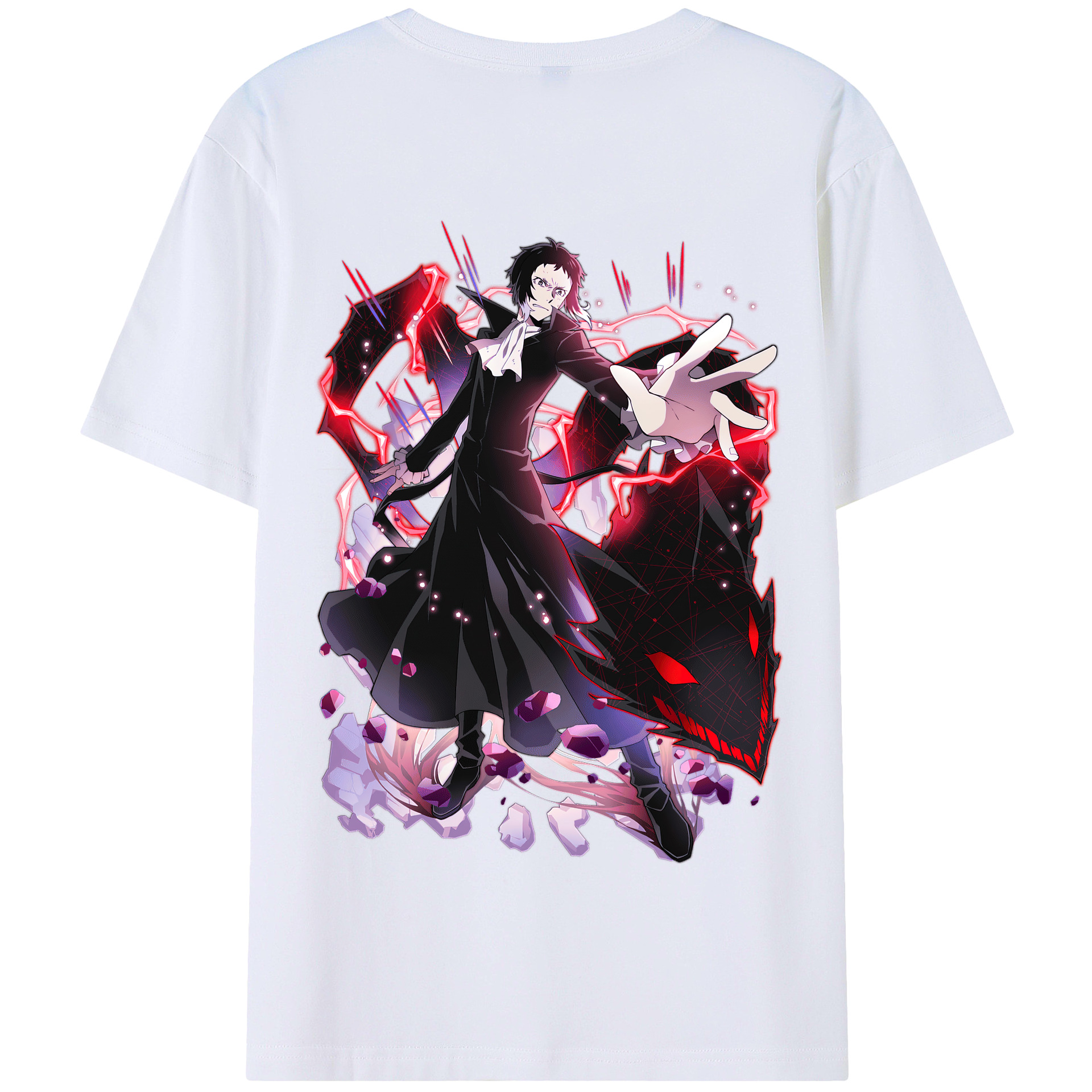 （画像用） 文豪ストレイドッグス Bungo Stray Dogs 綿100％半袖Tシャツ（背面プリント）