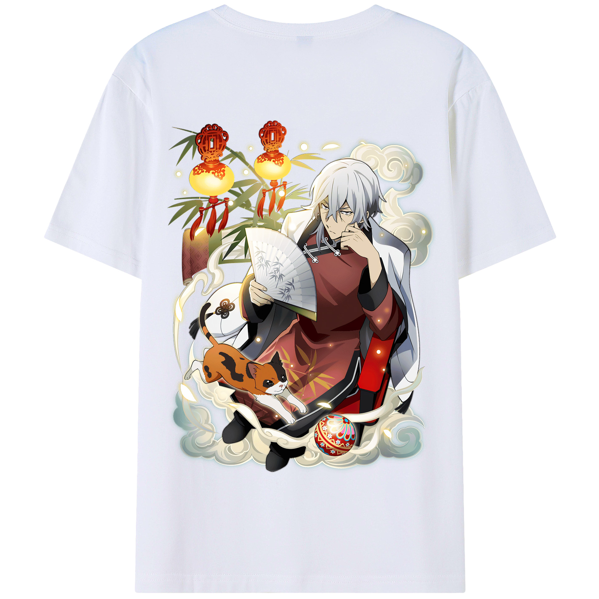 （画像用） 文豪ストレイドッグス Bungo Stray Dogs 綿100％半袖Tシャツ（背面プリント）