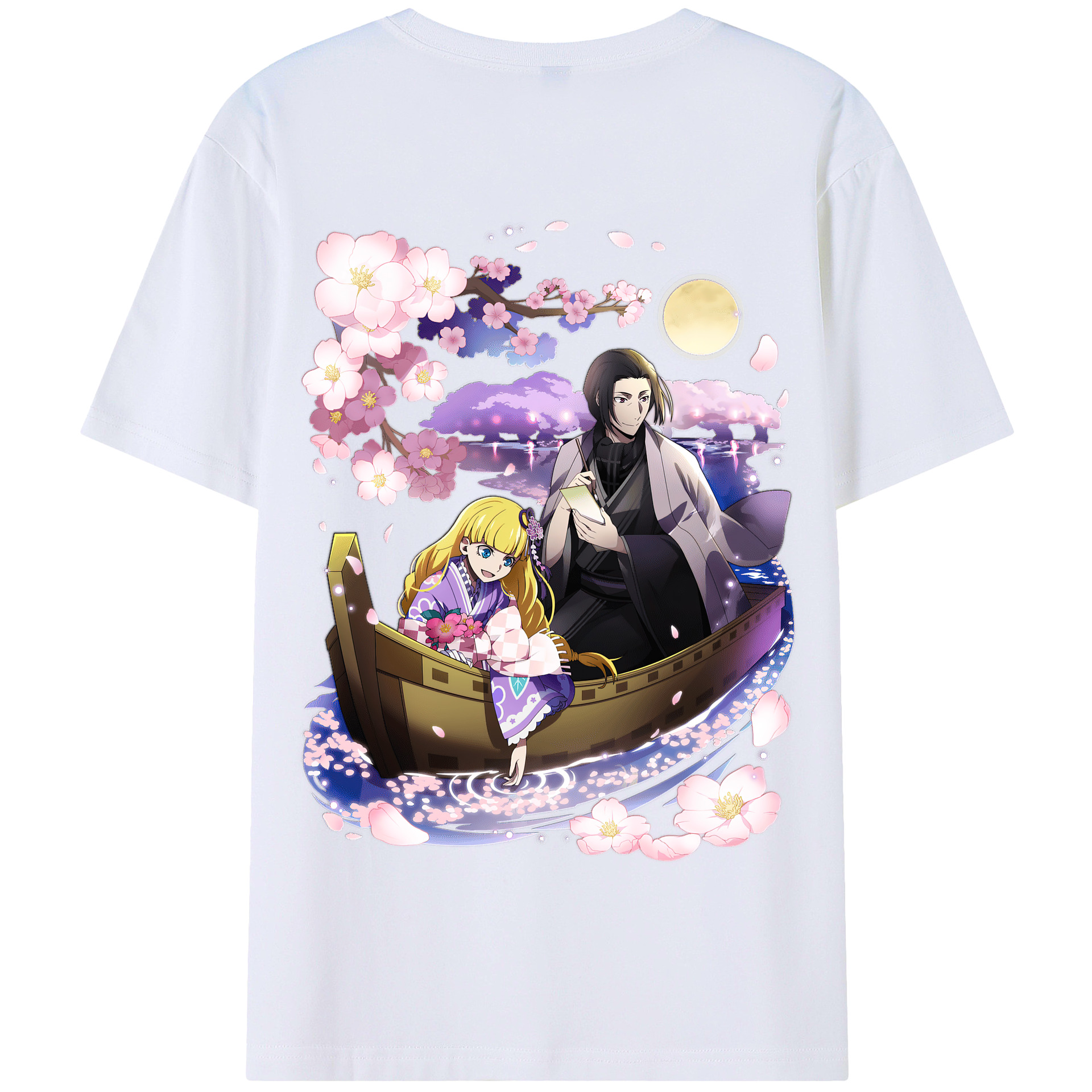 （画像用） 文豪ストレイドッグス Bungo Stray Dogs 綿100％半袖Tシャツ（背面プリント）