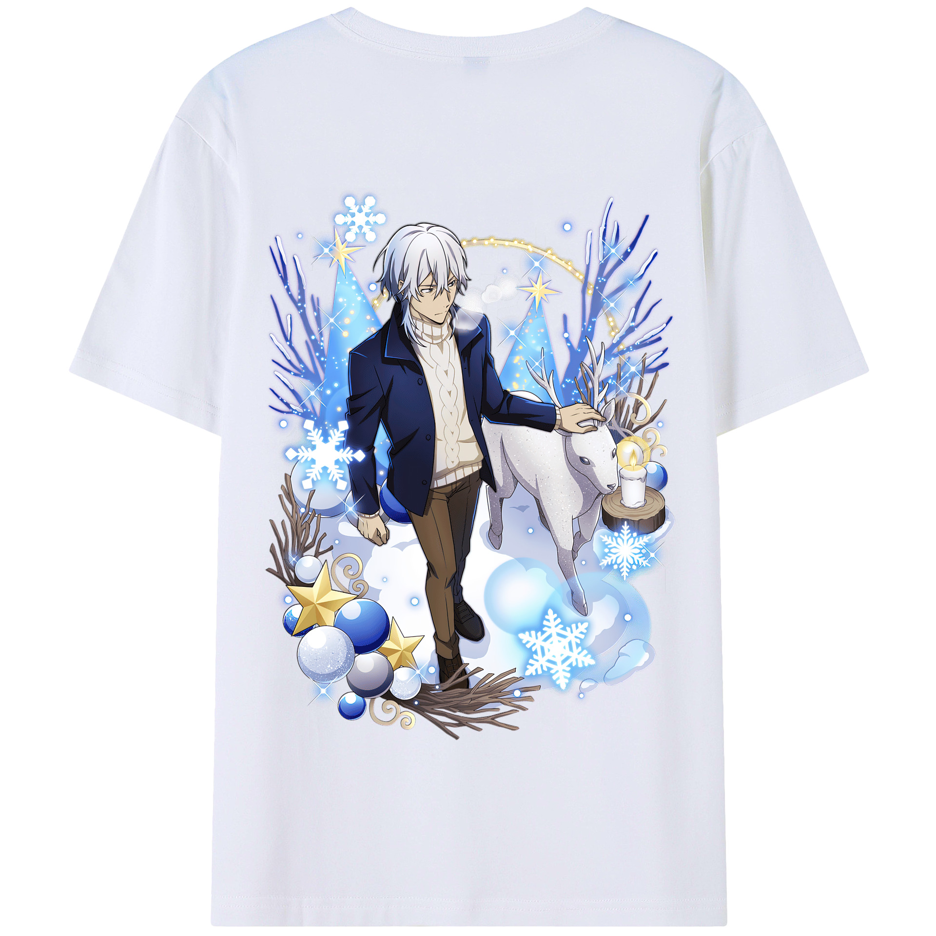（画像用） 文豪ストレイドッグス Bungo Stray Dogs 綿100％半袖Tシャツ（背面プリント）