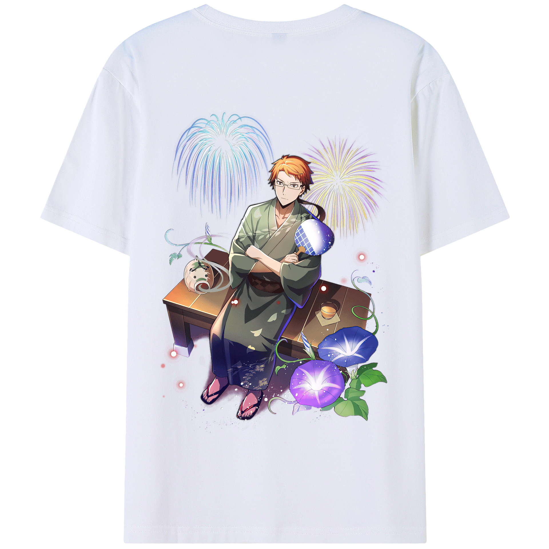 （画像用） 文豪ストレイドッグス Bungo Stray Dogs 綿100％半袖Tシャツ（背面プリント）