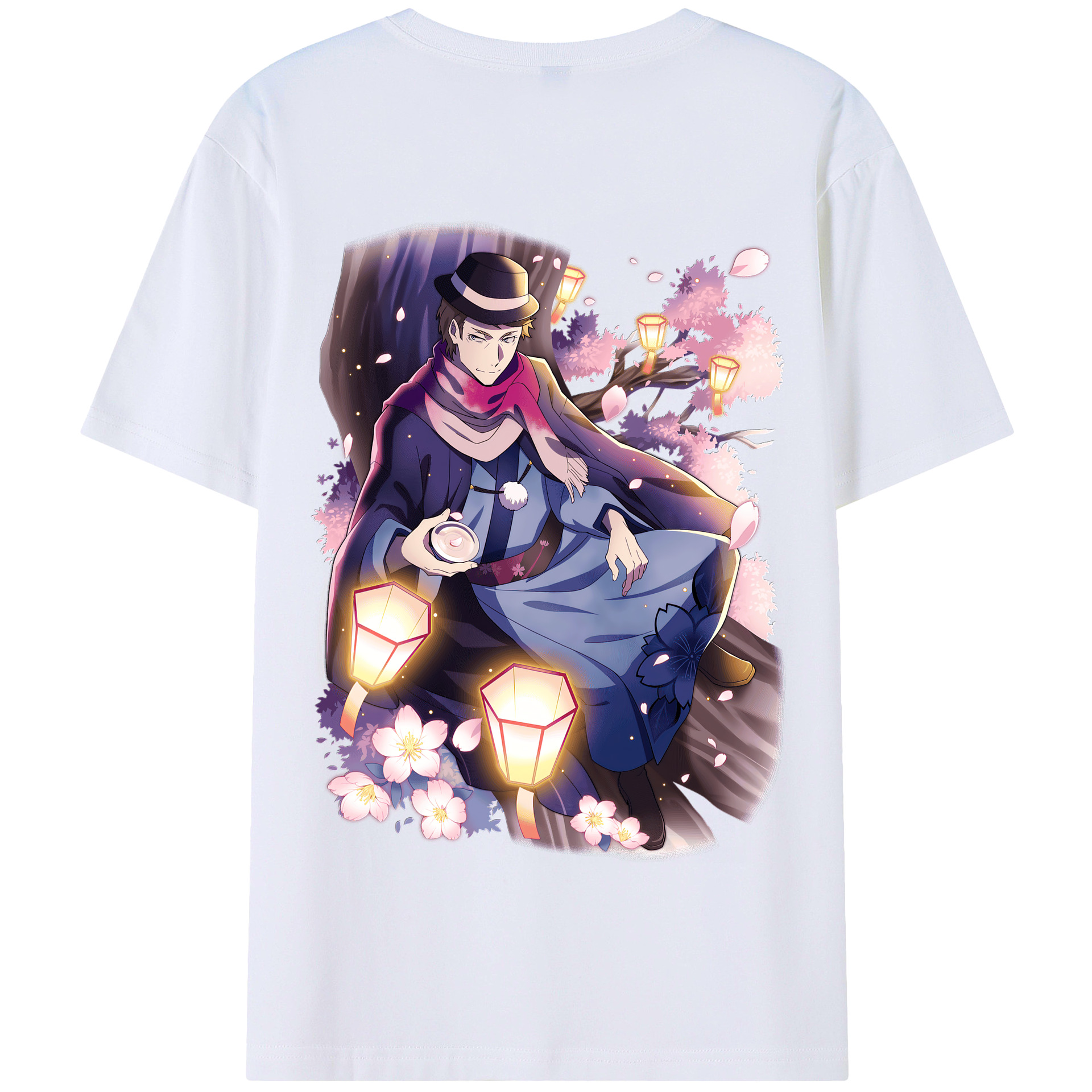 （画像用） 文豪ストレイドッグス Bungo Stray Dogs 綿100％半袖Tシャツ（背面プリント）