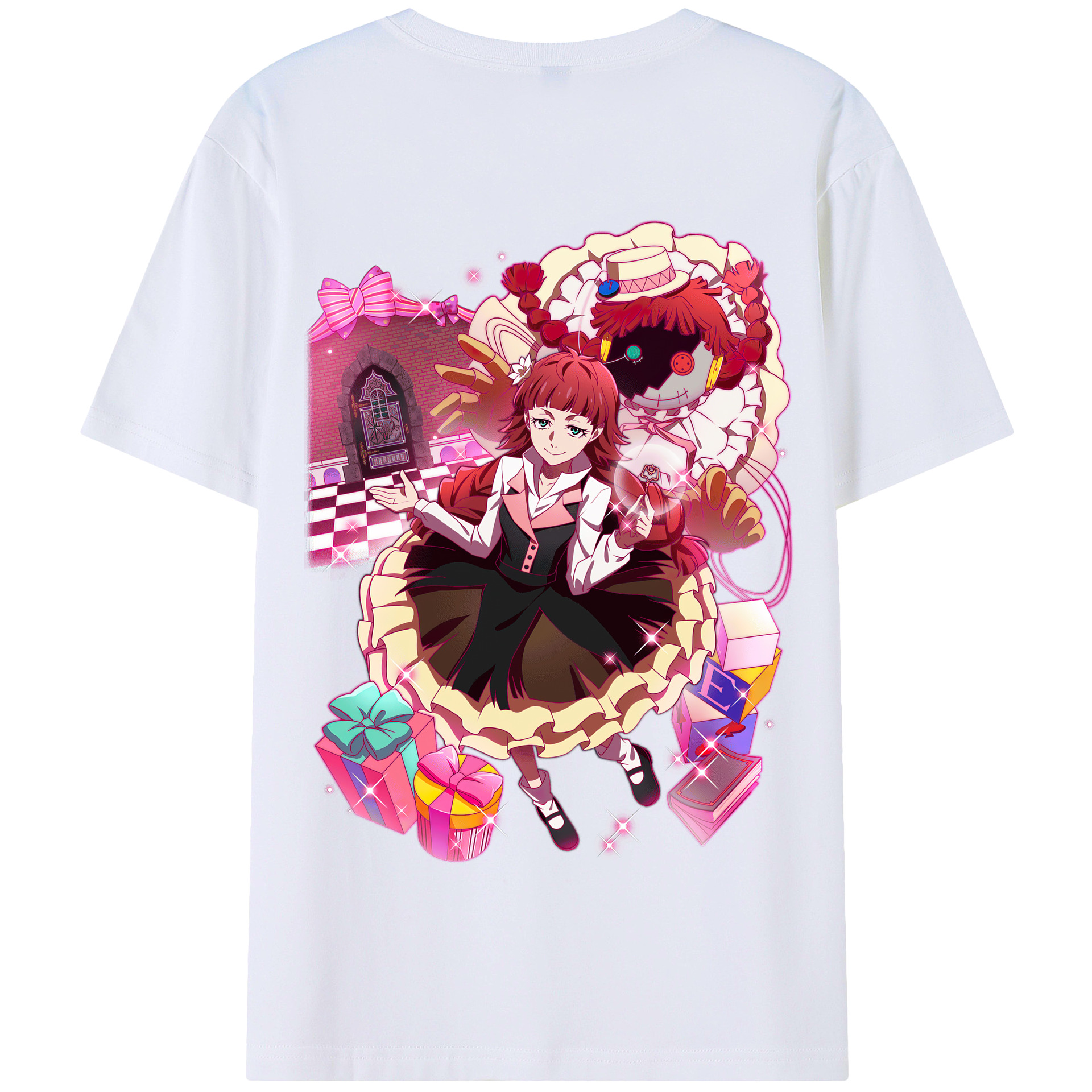 （画像用） 文豪ストレイドッグス Bungo Stray Dogs 綿100％半袖Tシャツ（背面プリント）