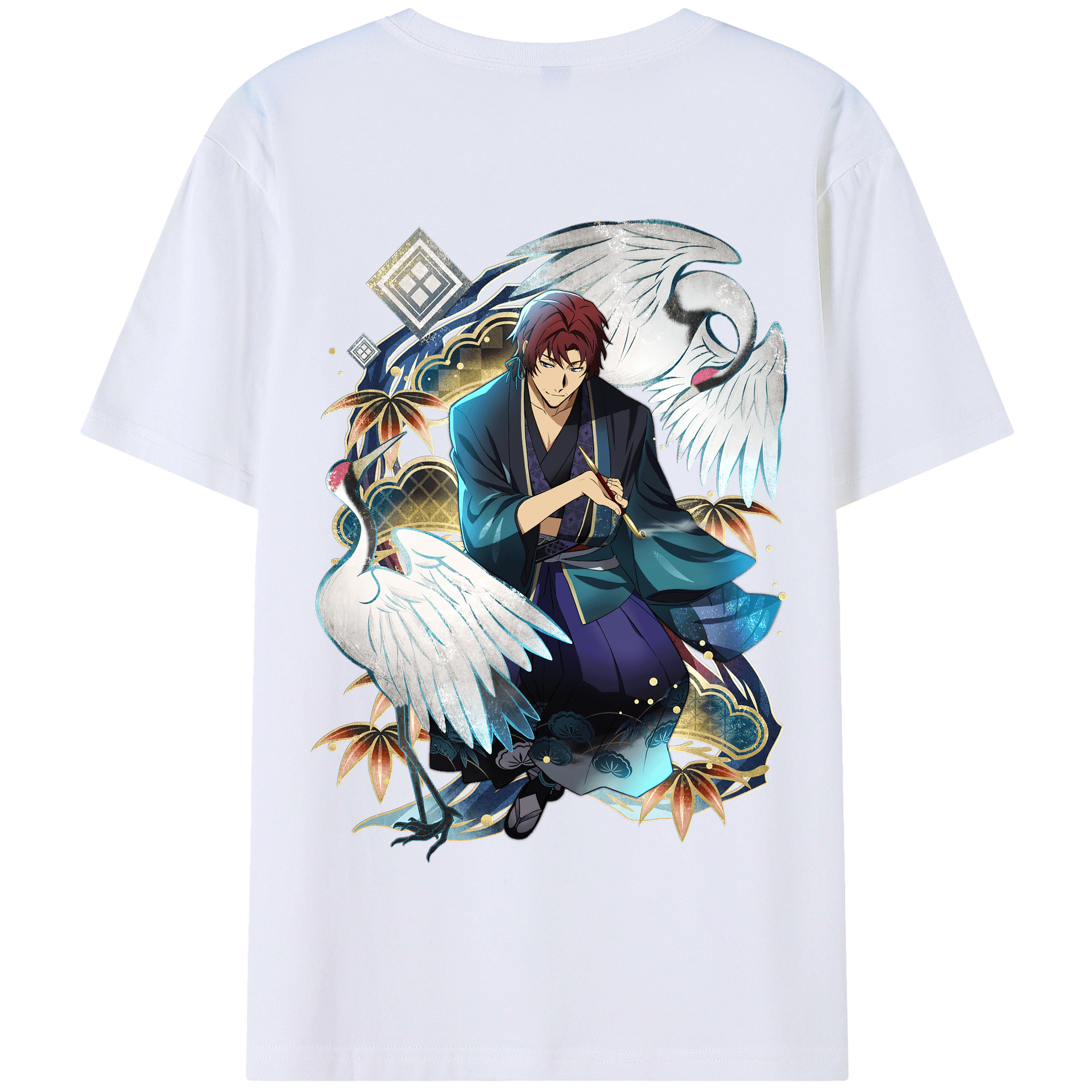 （画像用） 文豪ストレイドッグス Bungo Stray Dogs 綿100％半袖Tシャツ（背面プリント）