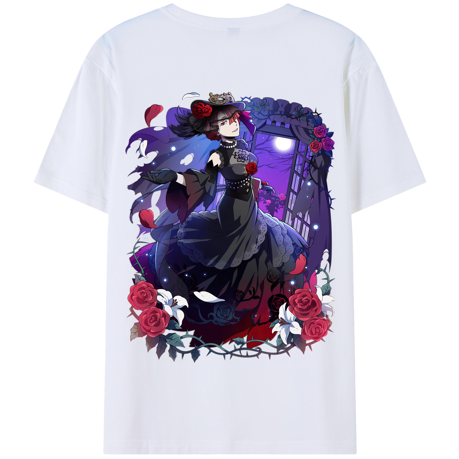 （画像用） 文豪ストレイドッグス Bungo Stray Dogs 綿100％半袖Tシャツ（背面プリント）