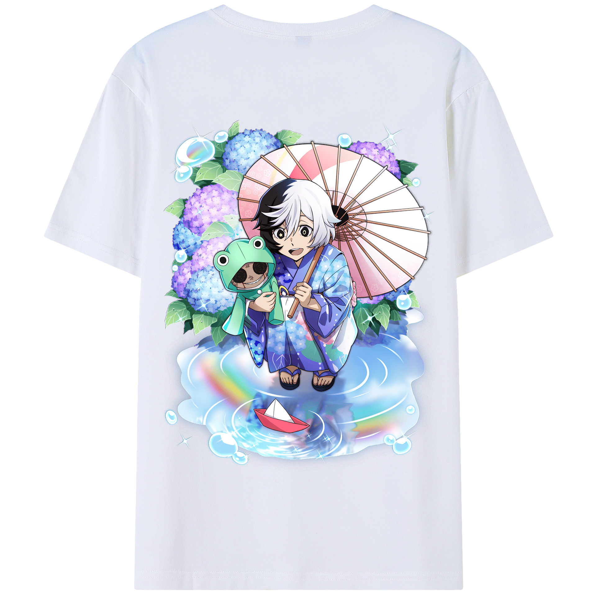 （画像用） 文豪ストレイドッグス Bungo Stray Dogs 綿100％半袖Tシャツ（背面プリント）