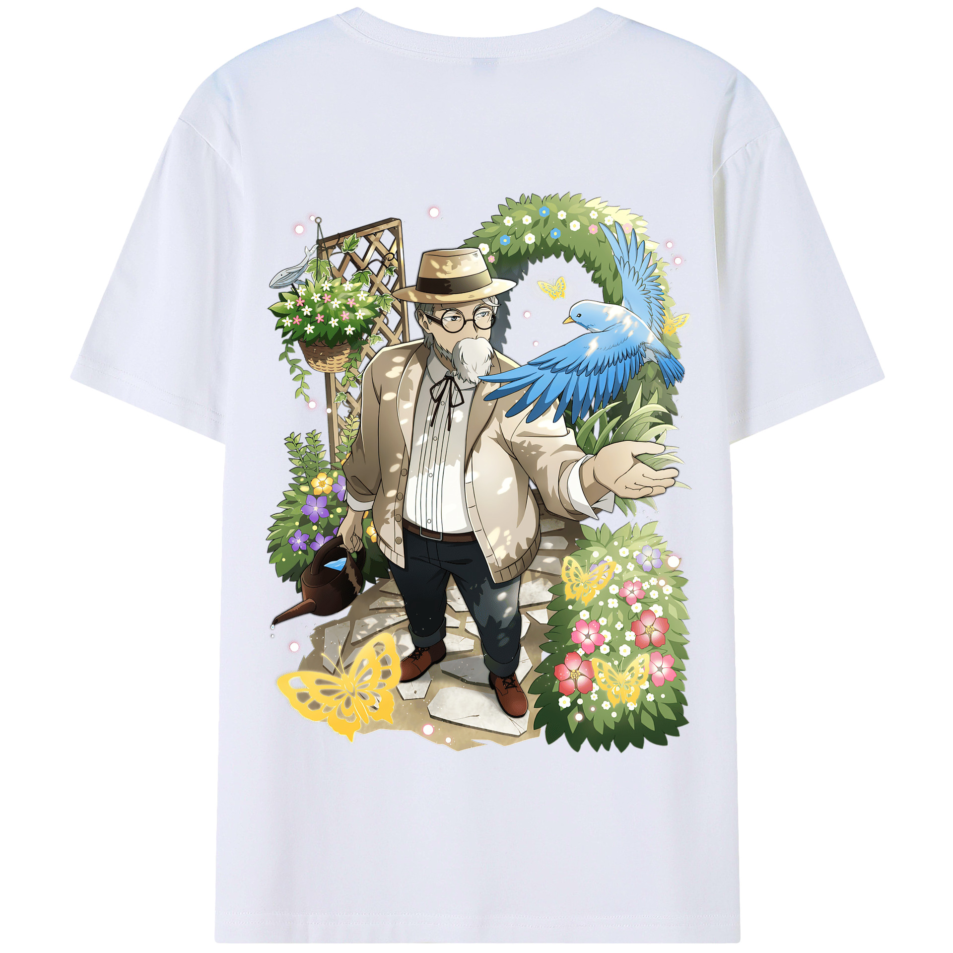 （画像用） 文豪ストレイドッグス Bungo Stray Dogs 綿100％半袖Tシャツ（背面プリント）
