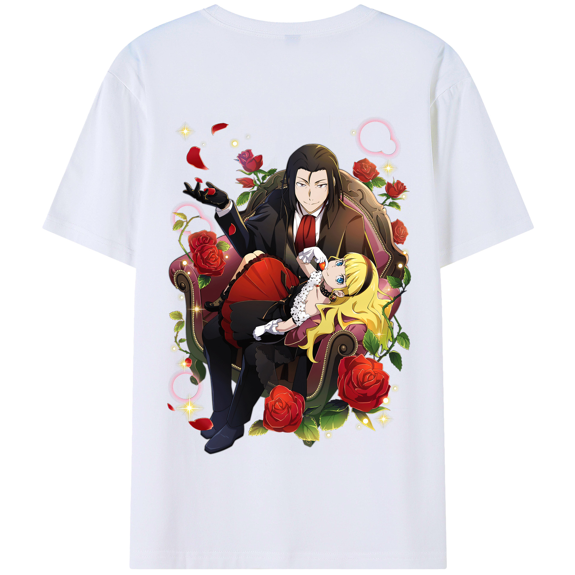 （画像用） 文豪ストレイドッグス Bungo Stray Dogs 綿100％半袖Tシャツ（背面プリント）