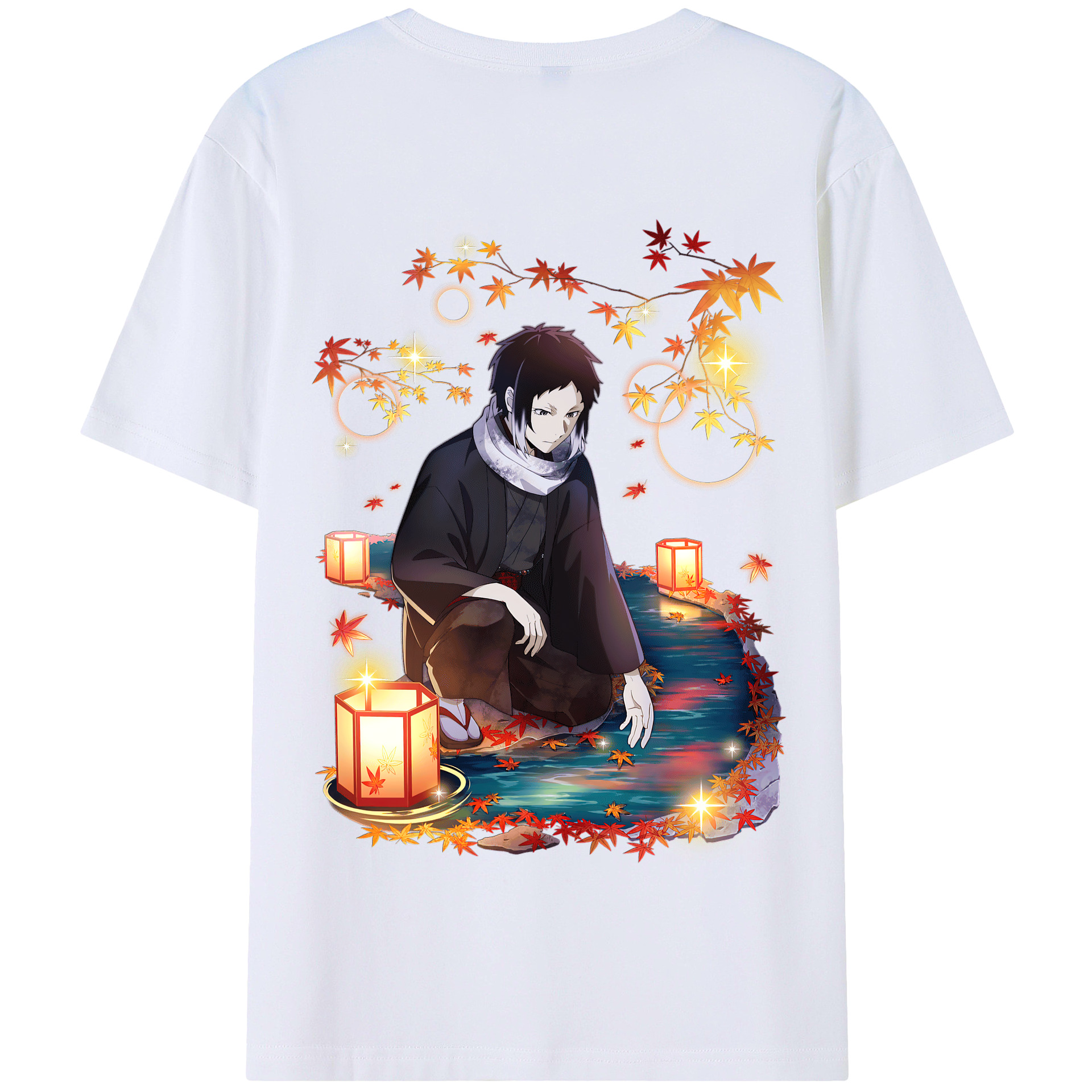 （画像用） 文豪ストレイドッグス Bungo Stray Dogs 綿100％半袖Tシャツ（背面プリント）