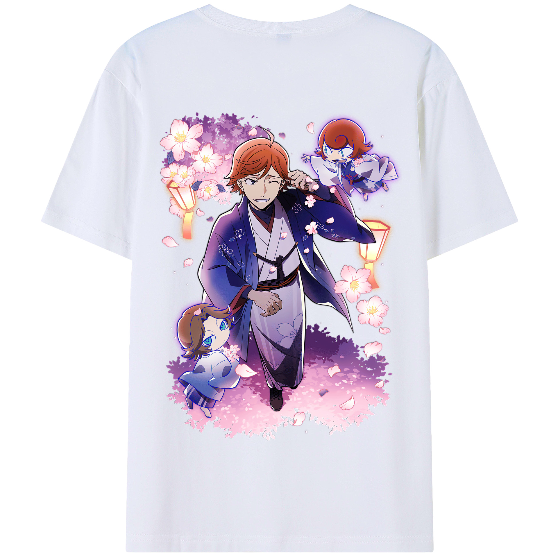 （画像用） 文豪ストレイドッグス Bungo Stray Dogs 綿100％半袖Tシャツ（背面プリント）