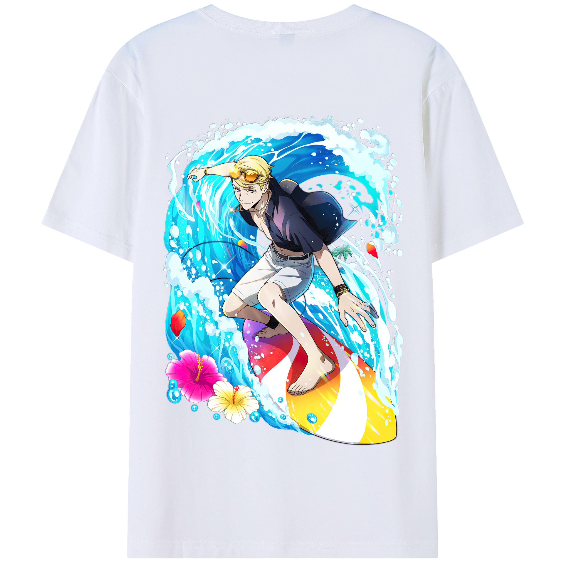 （画像用） 文豪ストレイドッグス Bungo Stray Dogs 綿100％半袖Tシャツ（背面プリント）